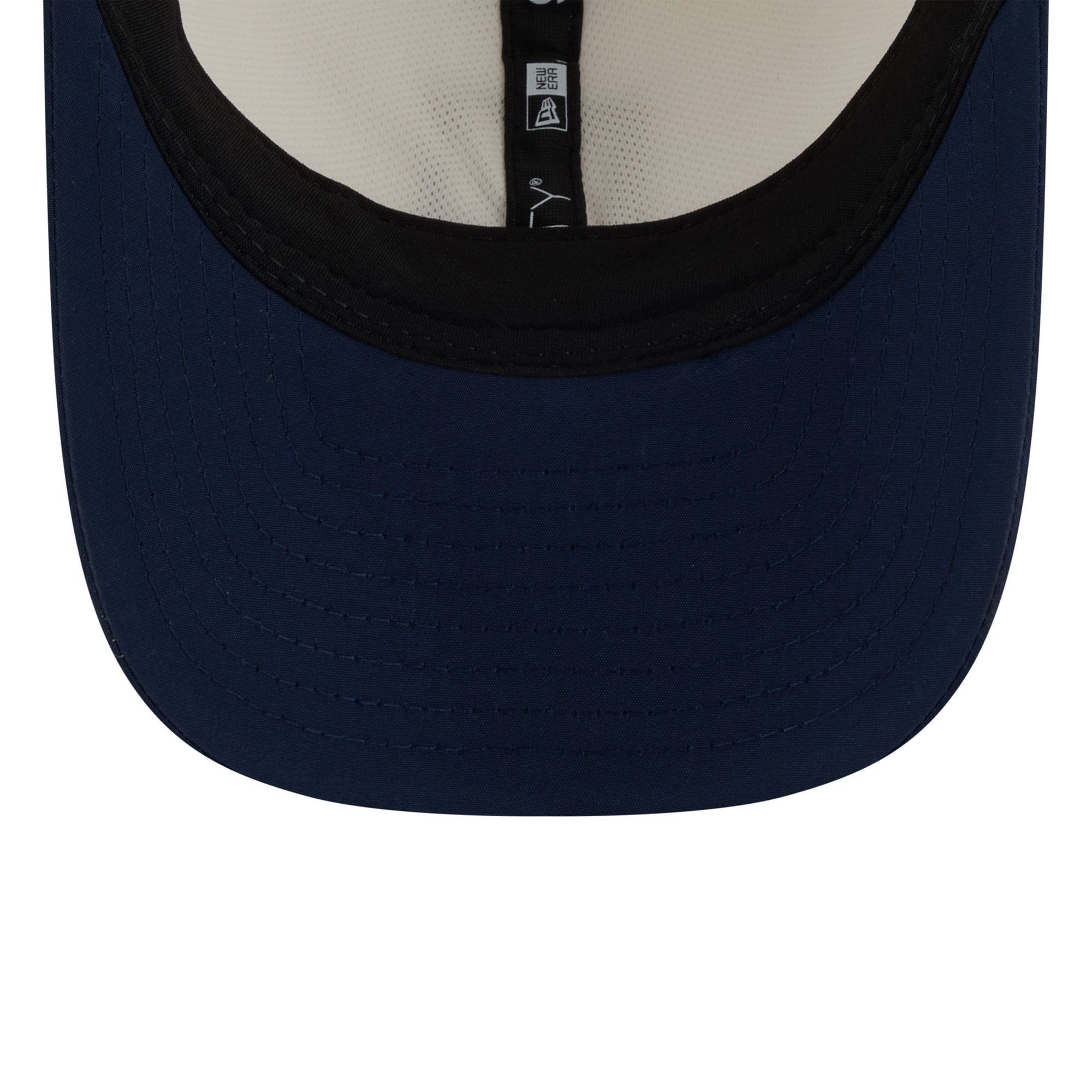 Youth New Era Cream/Navy New England Patriots 2026 Training Camp 9FORTY M-Crown Adjustable Hat