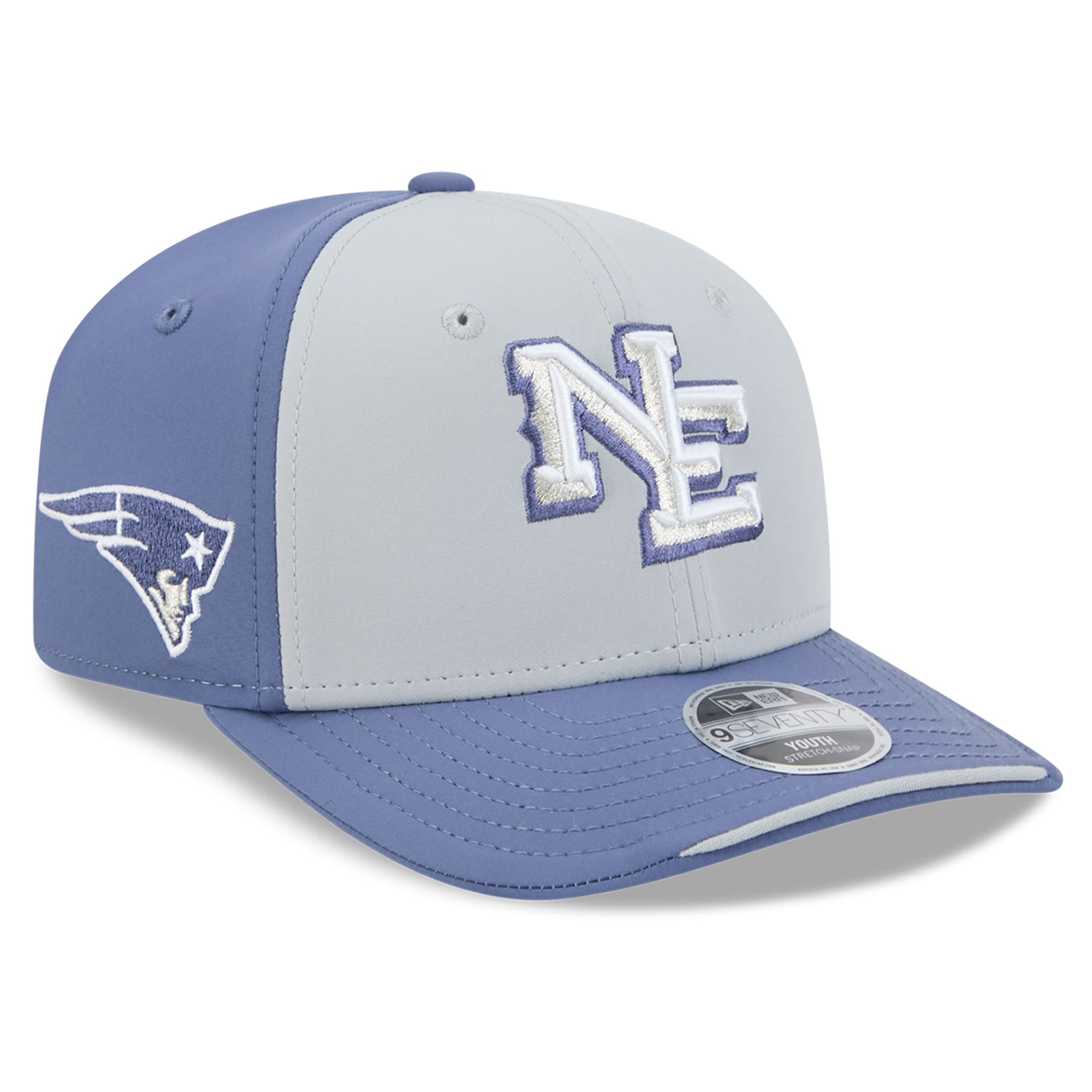 Casquette ajustable New Era grise New England Patriots Rivalries Collection 9SEVENTY pour jeunes