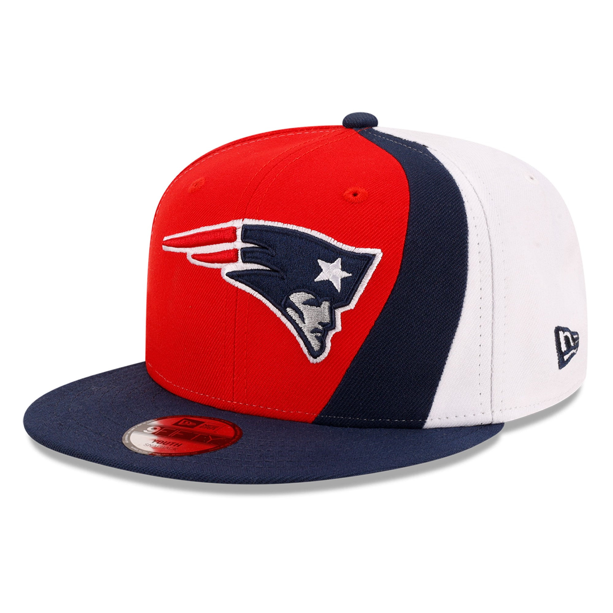 Casquette snapback New Era rouge New England Patriots Shock 9FIFTY pour jeunes