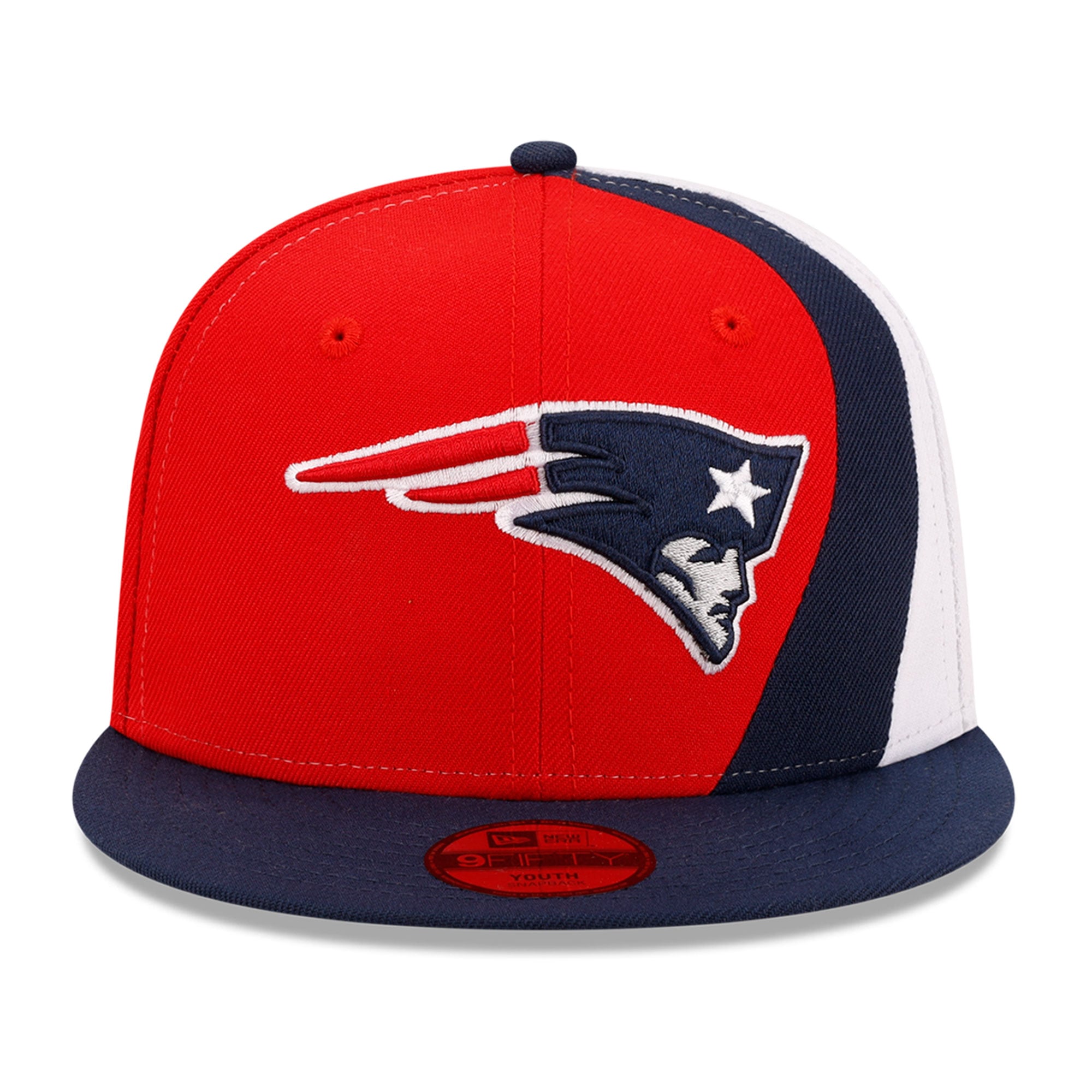 Casquette snapback New Era rouge New England Patriots Shock 9FIFTY pour jeunes