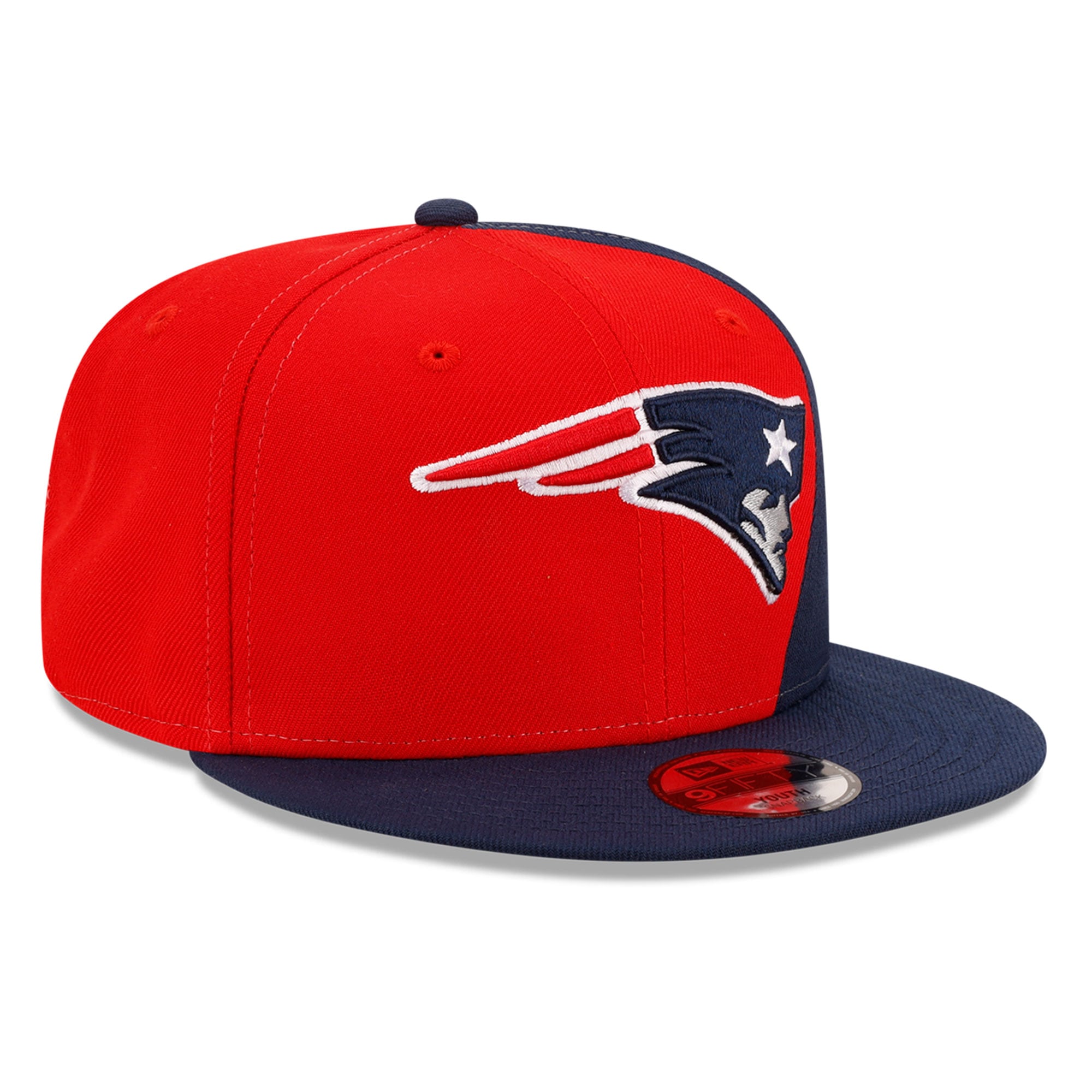 Casquette snapback New Era rouge New England Patriots Shock 9FIFTY pour jeunes