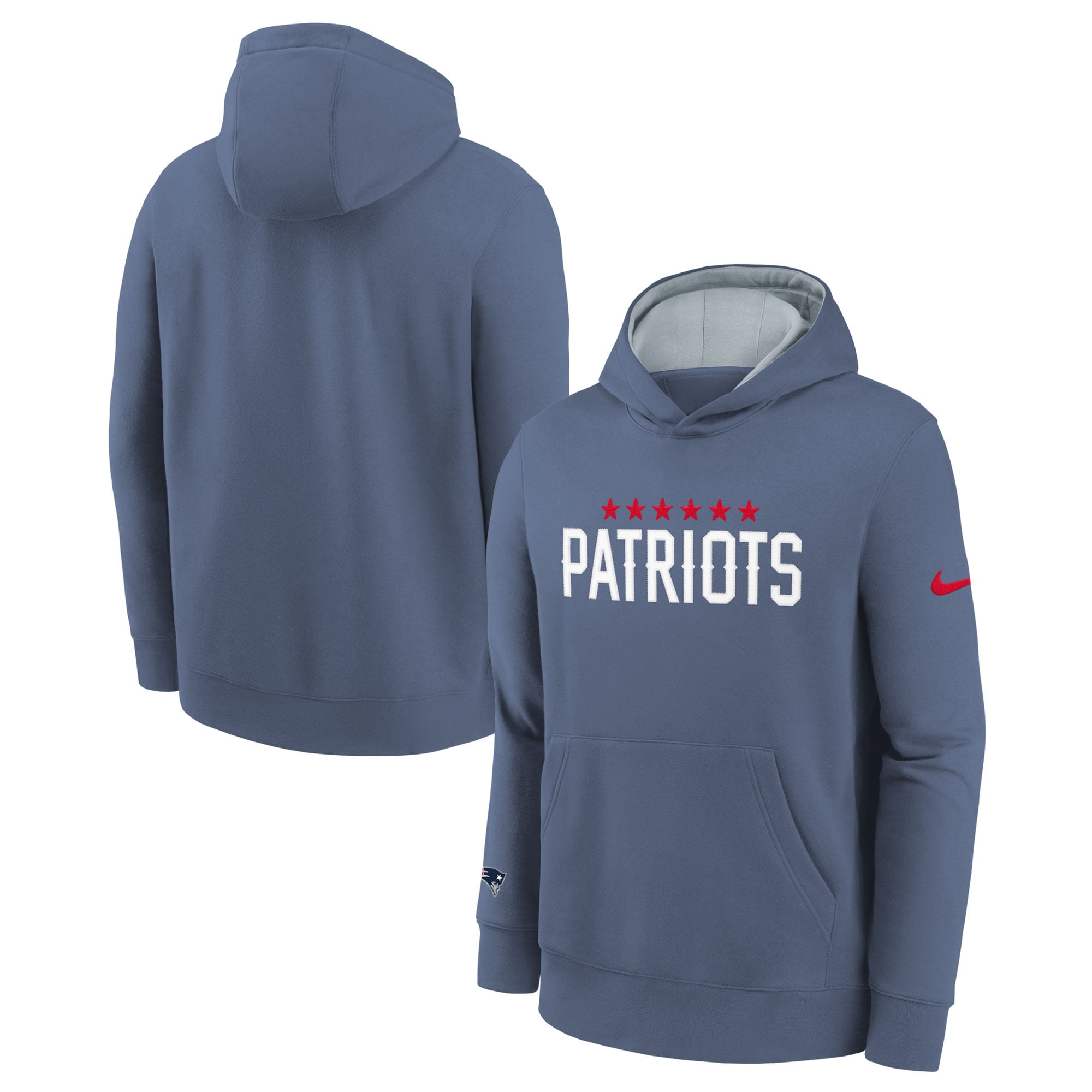 Youth Nike  Blue New England Patriots Rivalries Collection Club Hoodie