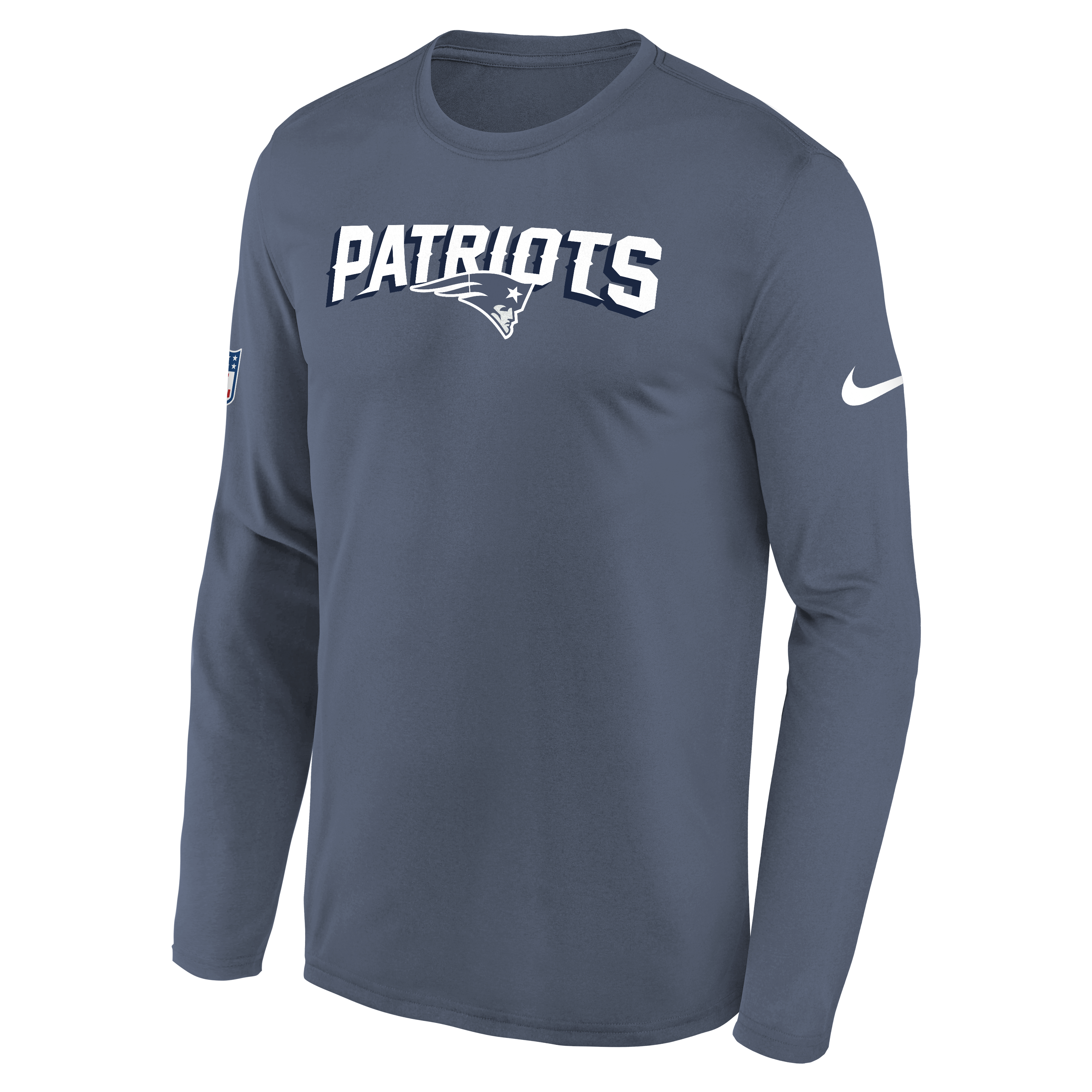 Youth Nike Blue New England Patriots Rivalries Collection Sideline Legend Long Sleeve T-Shirt