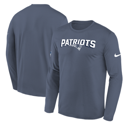  New England Patriots Nike Youth Rivalries Collection Sideline Legend Long Sleeve T-Shirt - Blue