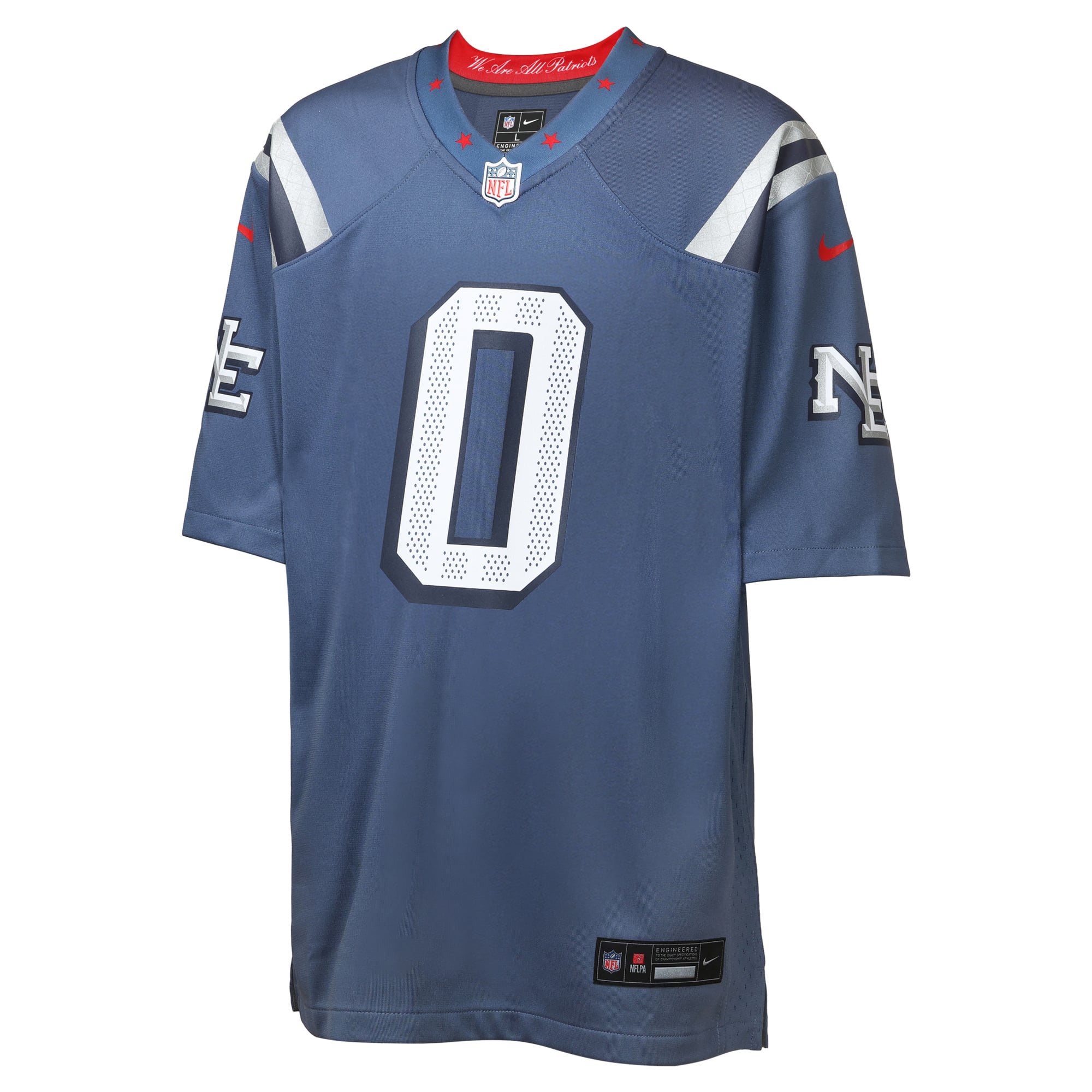 Maillot de match Nike Christian Gonzalez bleu New England Patriots Rivalries Collection pour jeunes