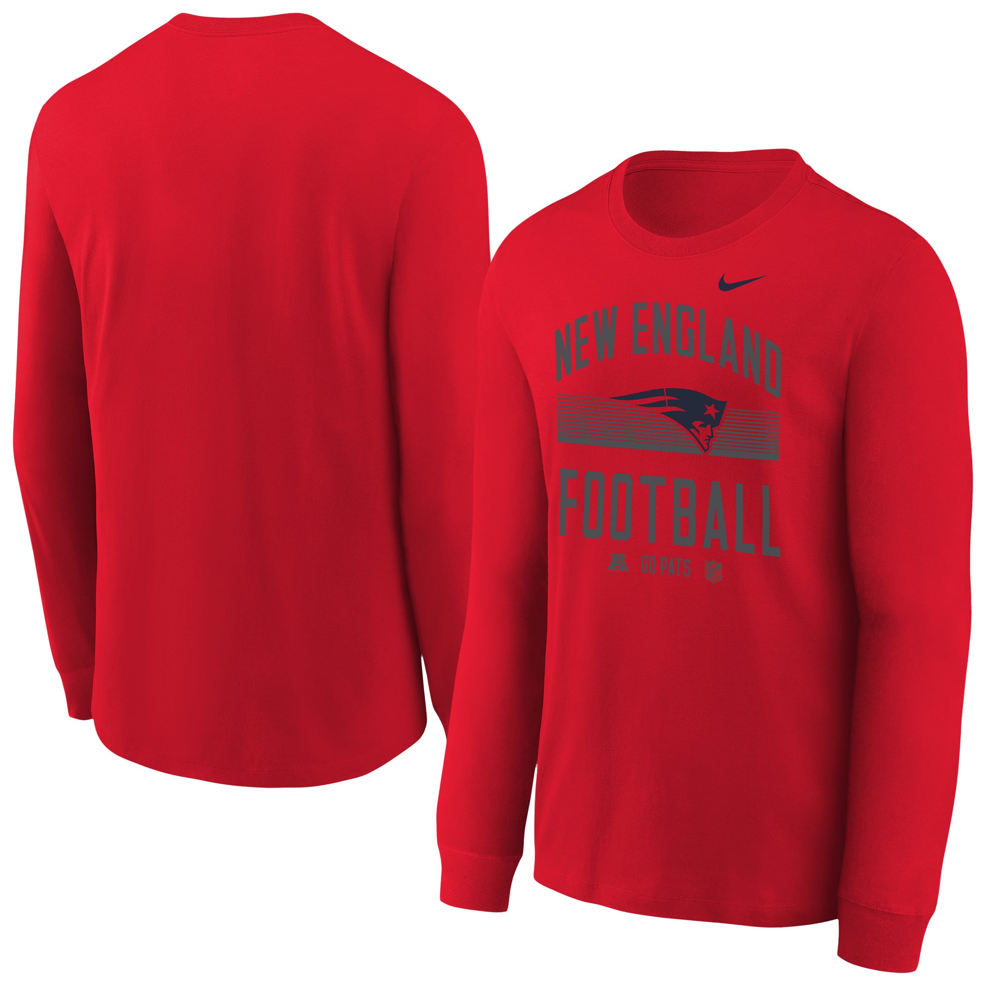 Youth Nike Red New England Patriots Essential Long Sleeve T-shirt