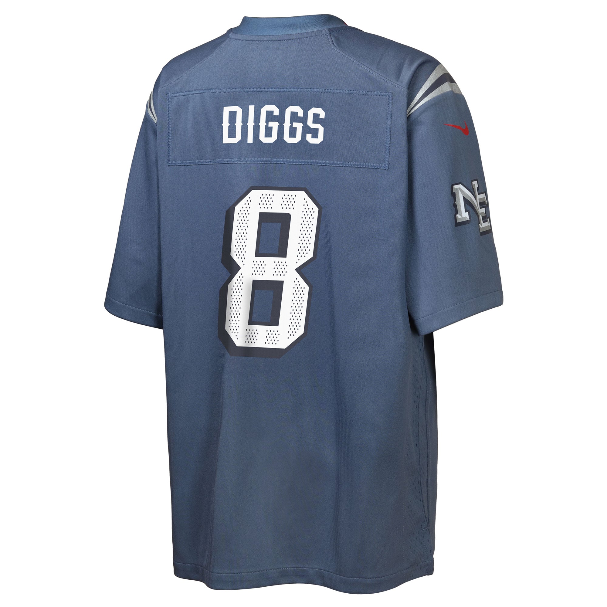 Maillot de match Nike Stefon Diggs bleu New England Patriots Rivalries Collection pour jeunes