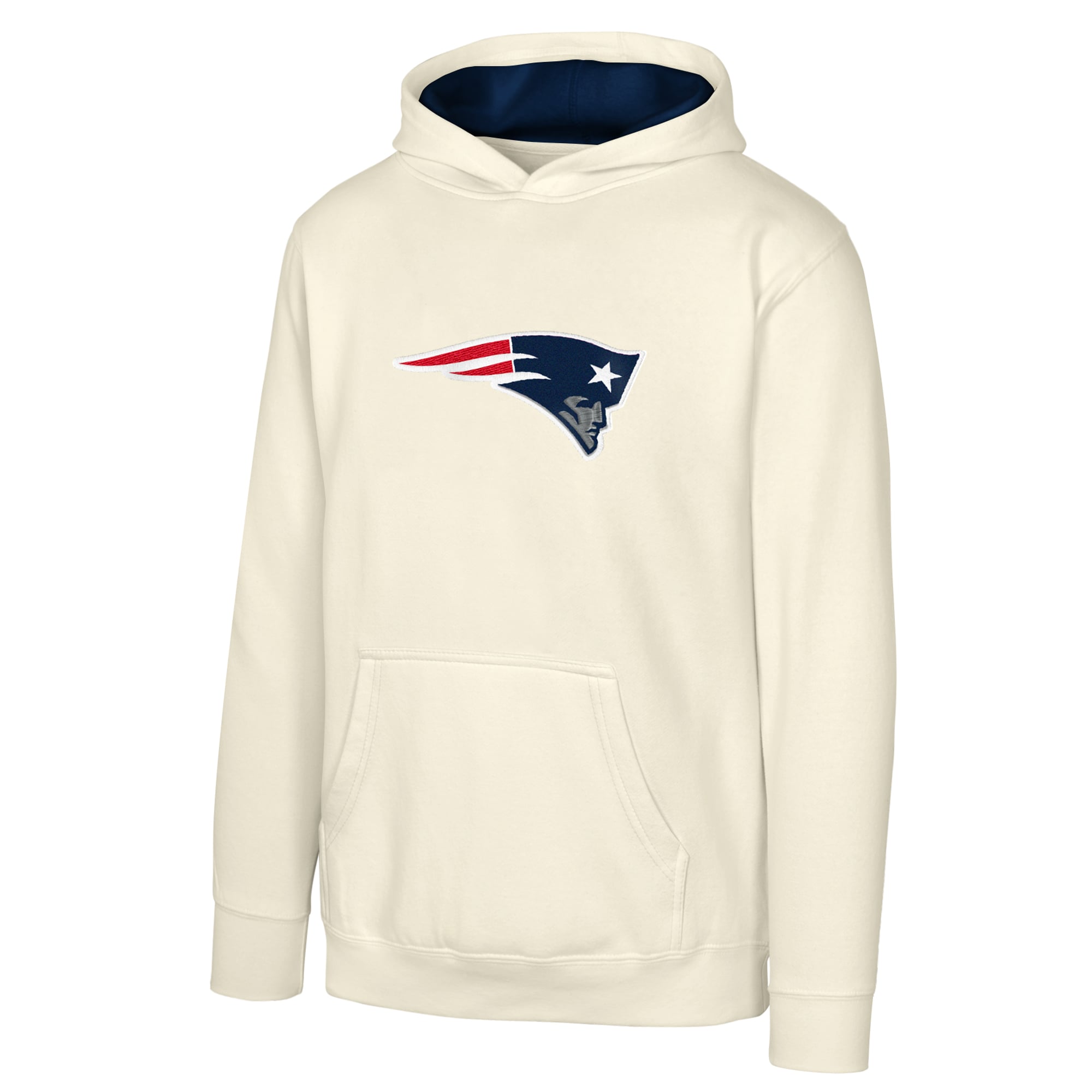 Youth Outerstuff Natural New England Patriots Prime Pullover Hoodie