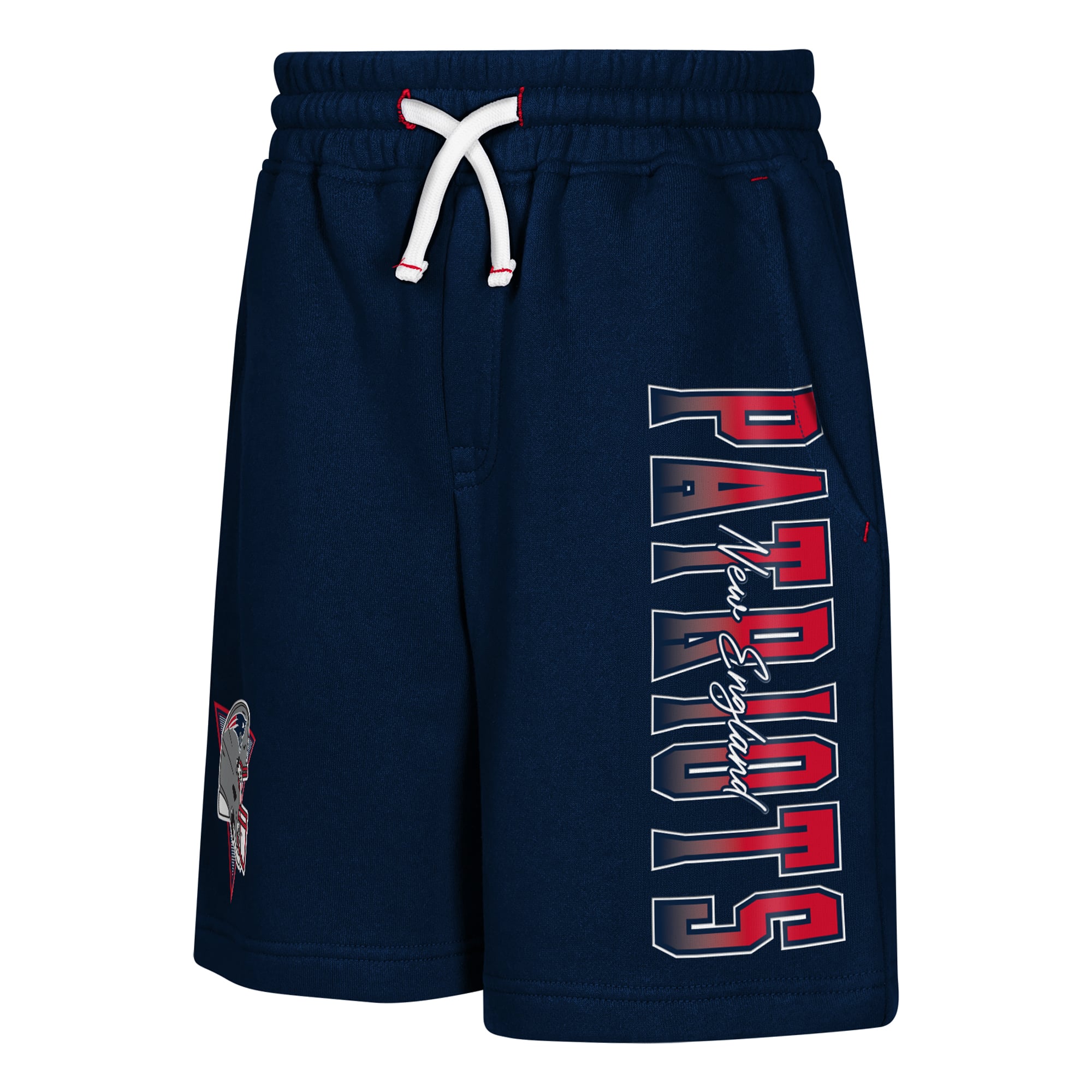 Youth Outerstuff Navy New England Patriots Audible Fleece Shorts