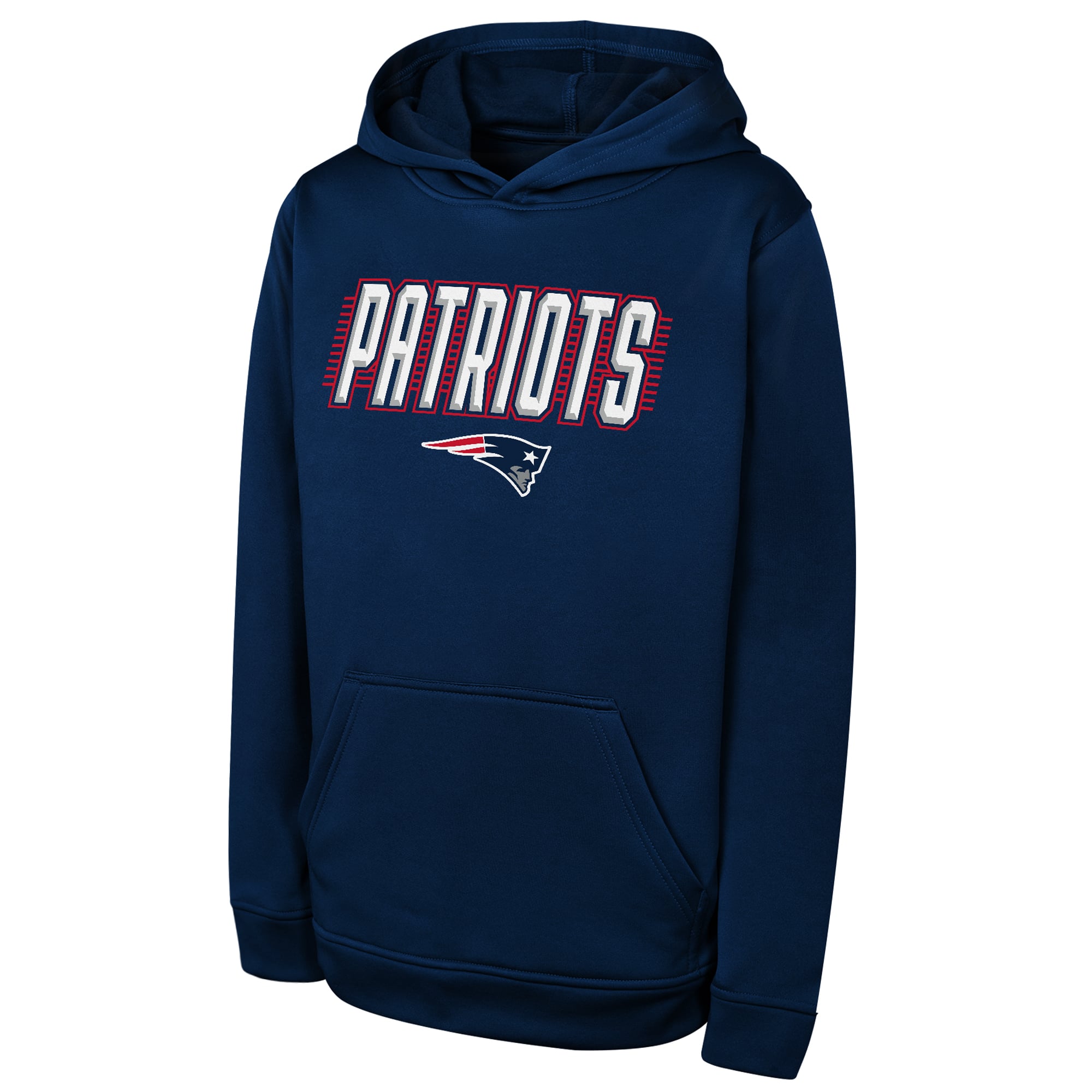 Sweat à capuche de performance Youth Outerstuff Navy New England Patriots Sack Party