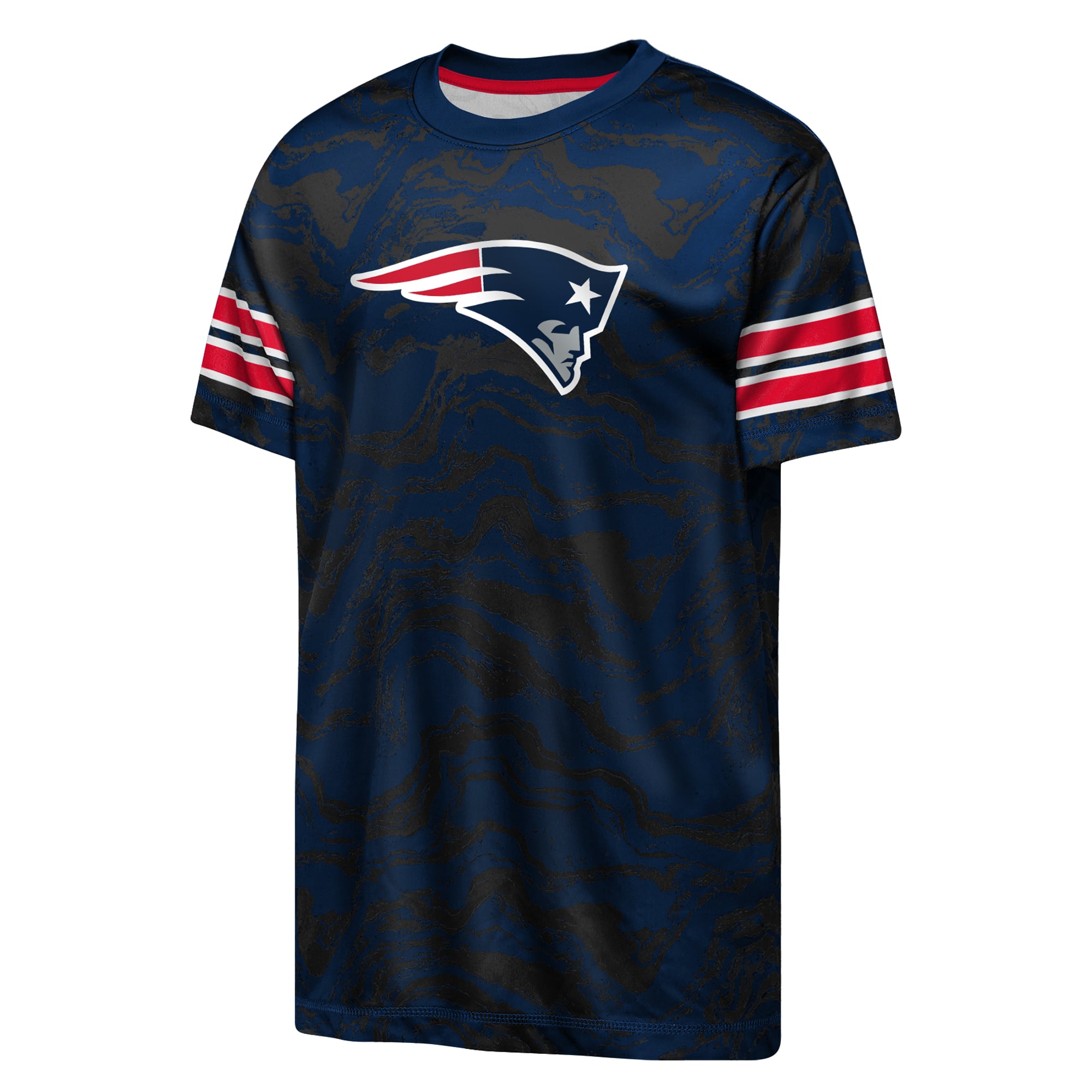 T-shirt de performance Youth Outerstuff Navy New England Patriots Slant Route