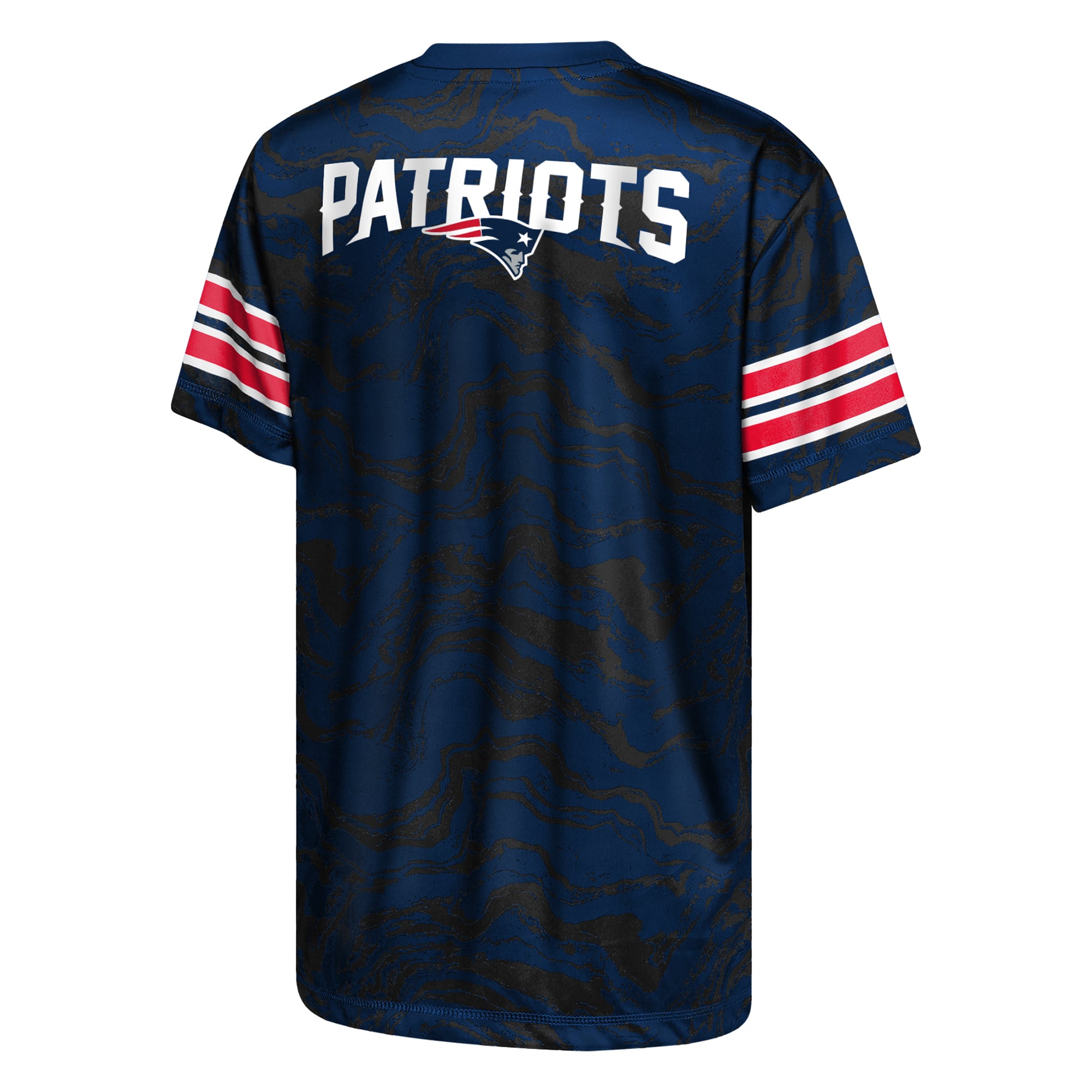 T-shirt de performance Youth Outerstuff Navy New England Patriots Slant Route