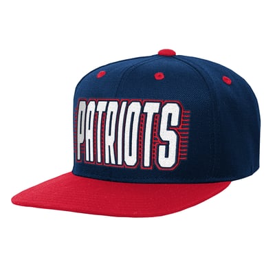 New England Patriots Outerstuff Youth Snapback Hat - Navy/Red