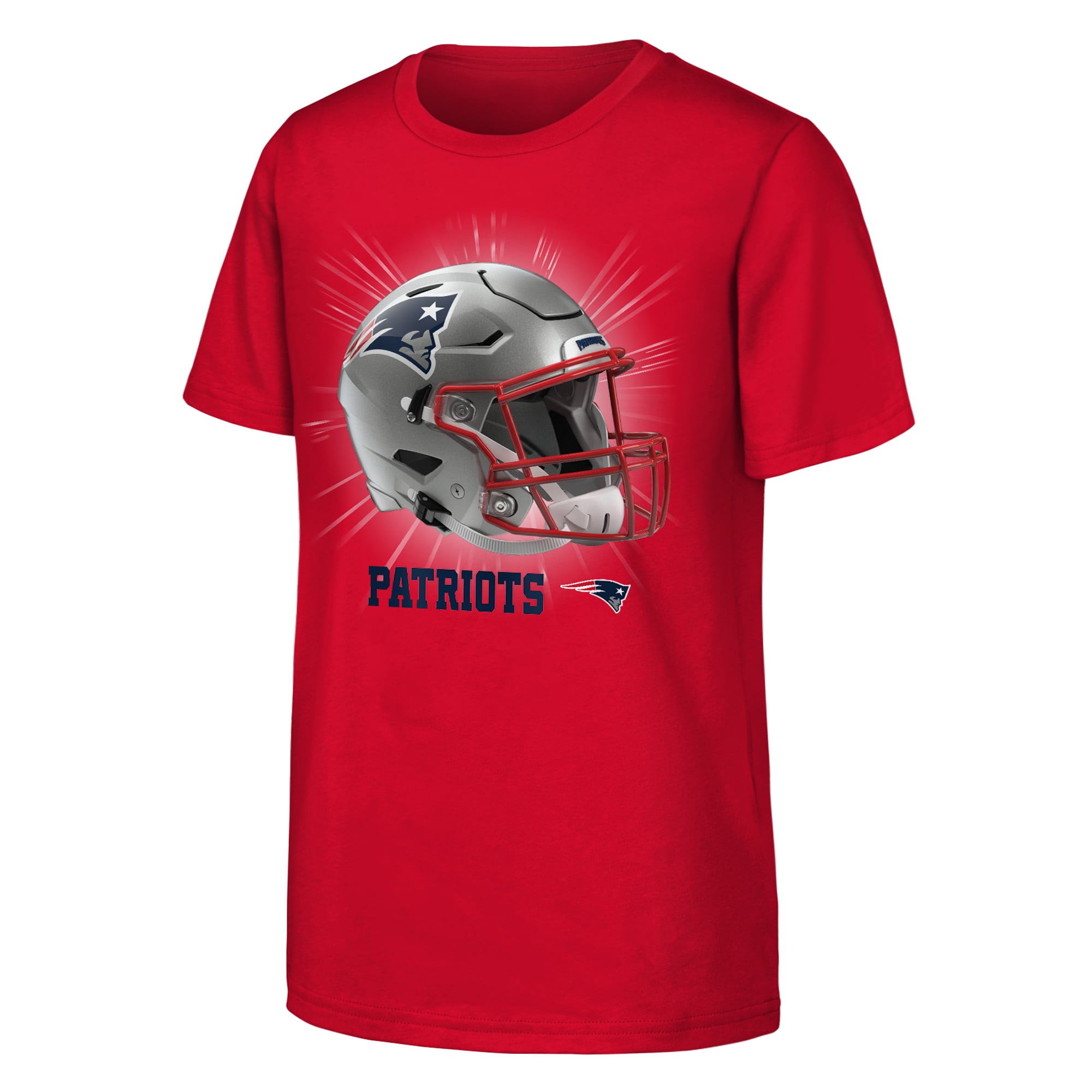 T-shirt Outerstuff rouge pour jeunes, esprit de victoire des New England Patriots