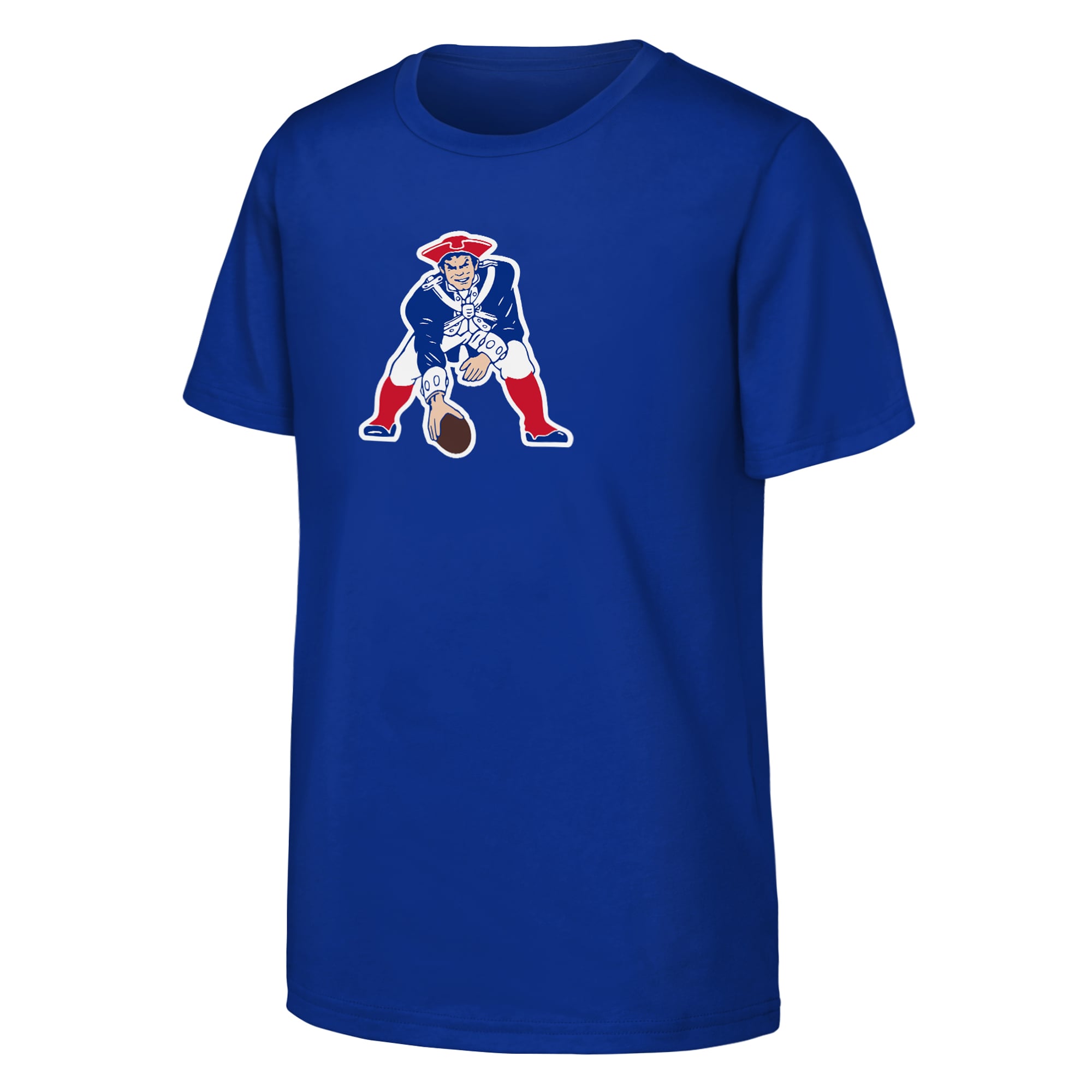 Youth Outerstuff  Royal New England Patriots Name & Number Logo Classic T-Shirt