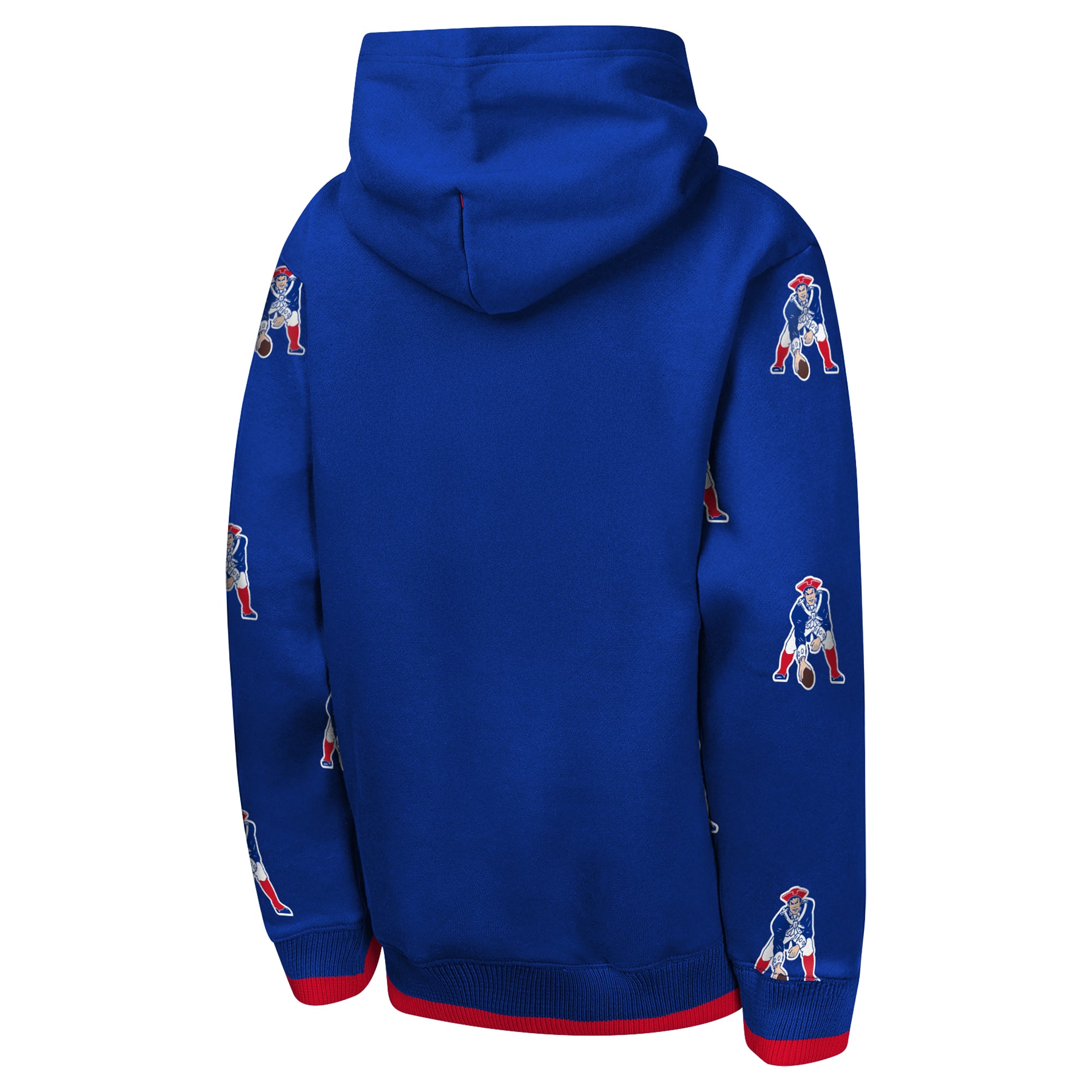 Sweat à capuche en chenille Youth Outerstuff Royal New England Patriots Retro Draft Day