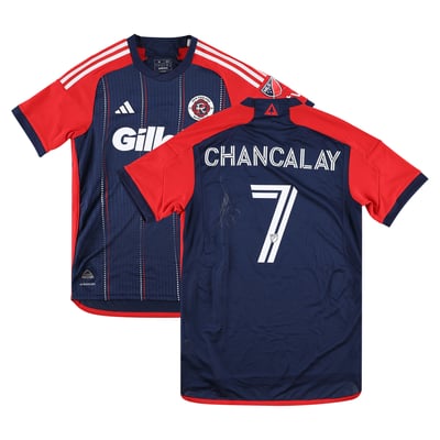 Tomás Chancalay New England Revolution Autographed Fanatics Authentic Match-Used #7 Navy Jersey from the 2025 MLS Season - Size M