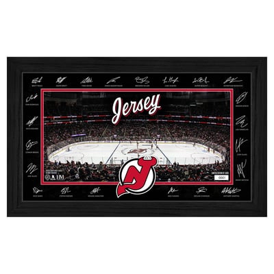New Jersey Devils Highland Mint Limited Edition 2026–27 Facsimile Signature 12" x 20" Rink Framed Photo