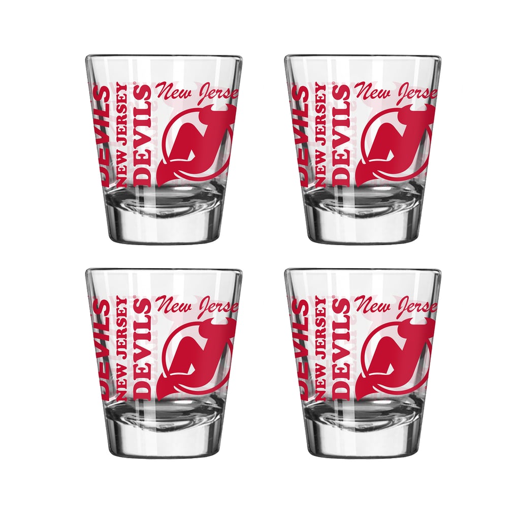 New Jersey Devils Logo Brands 4-Pack 2oz. Shot Glass Set