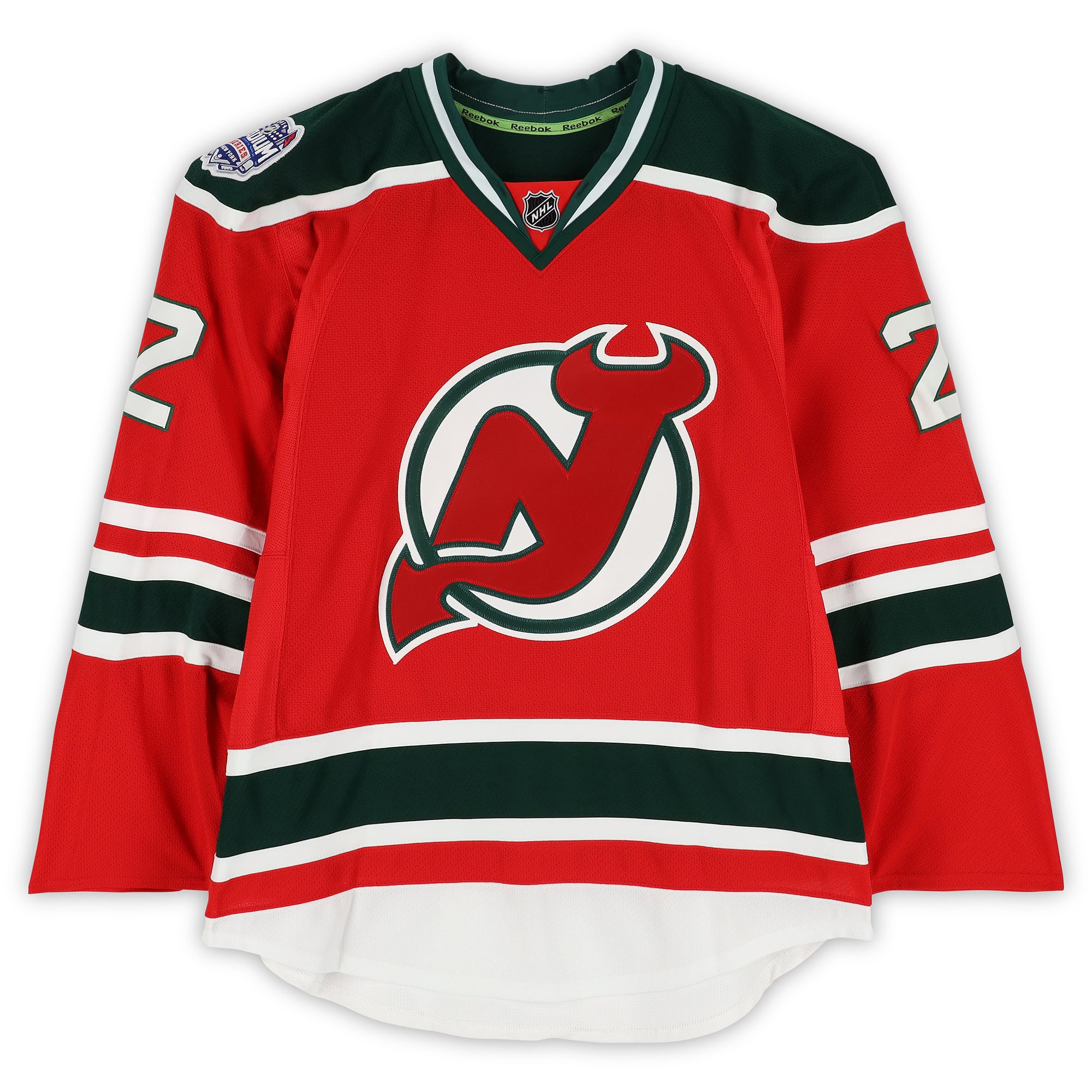 Marek Zidlicky New Jersey Devils Practice-Used #2 Red Jersey vs. New York Rangers on January 26, 2014