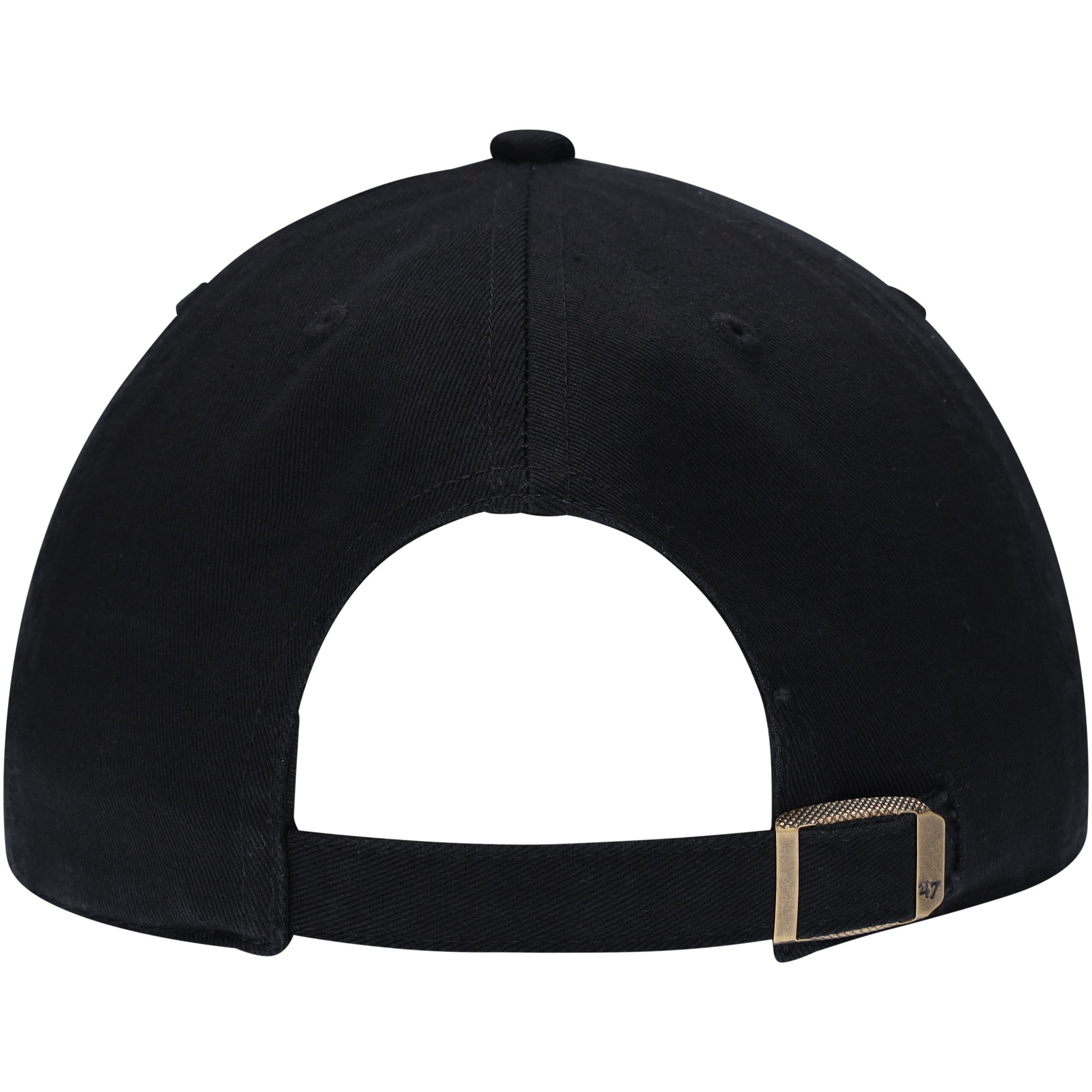 Men's '47 Black New Jersey Devils Alternate Logo Clean Up Adjustable Hat