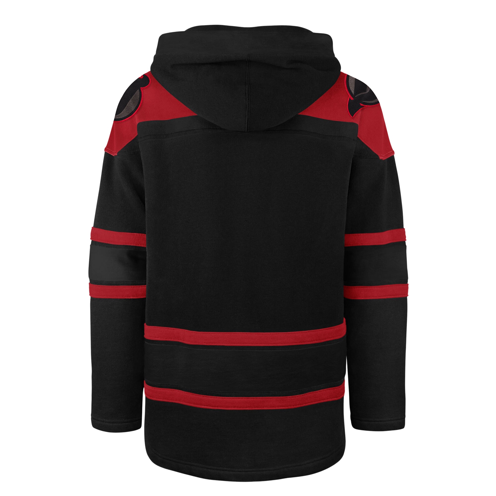 Sweat à capuche Lacer noir pour homme « 47 » des New Jersey Devils, couleurs automnales.
