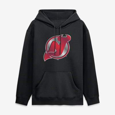 New Jersey Devils  Metallic Mascot Hoodie - Black