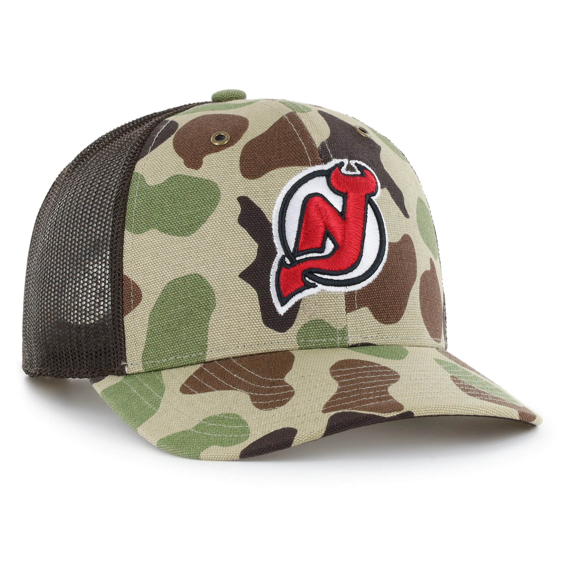 Casquette trucker ajustable Carhartt x '47 Duck Camo New Jersey Devils pour homme