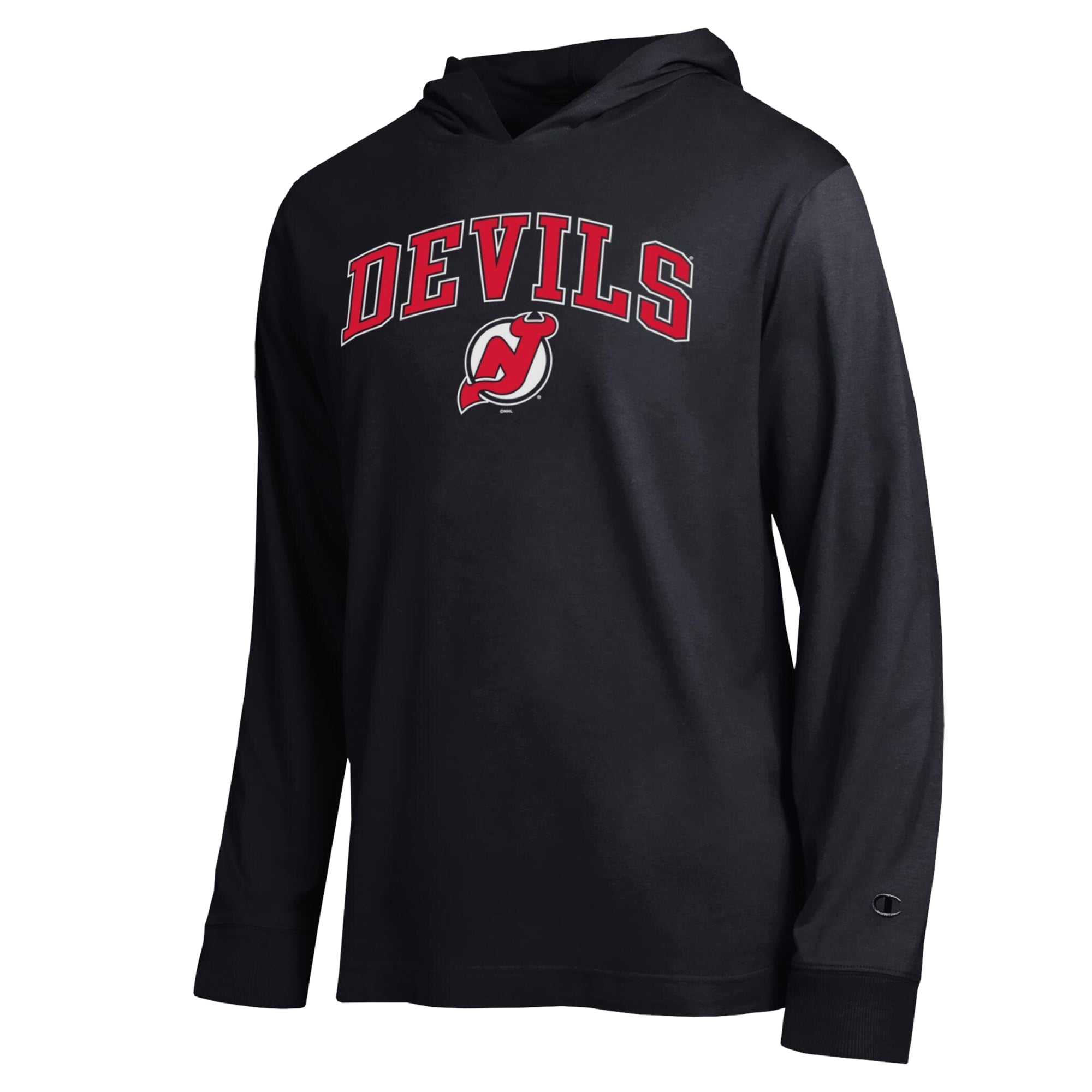 T-shirt à manches longues et capuche léger Champion noir New Jersey Devils All-Star pour homme