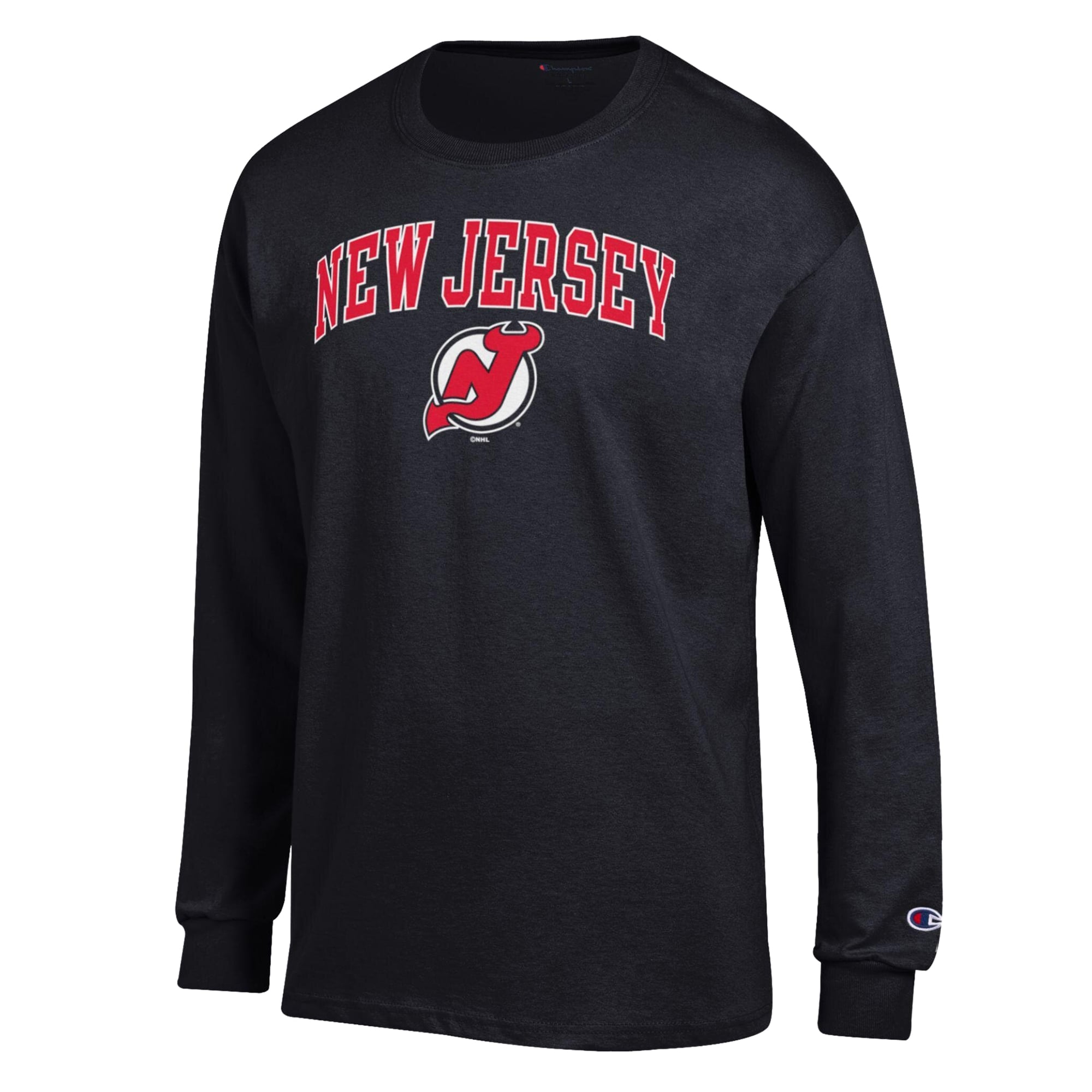 Men's Champion Black New Jersey Devils Long-Sleeve T-Shirt