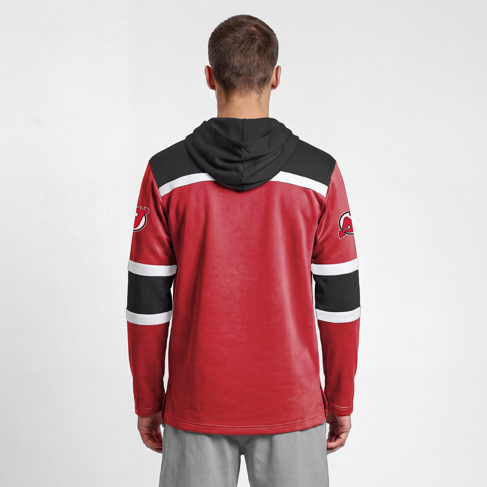 Sweat à capuche polaire de hockey Champion rouge New Jersey Devils pour homme
