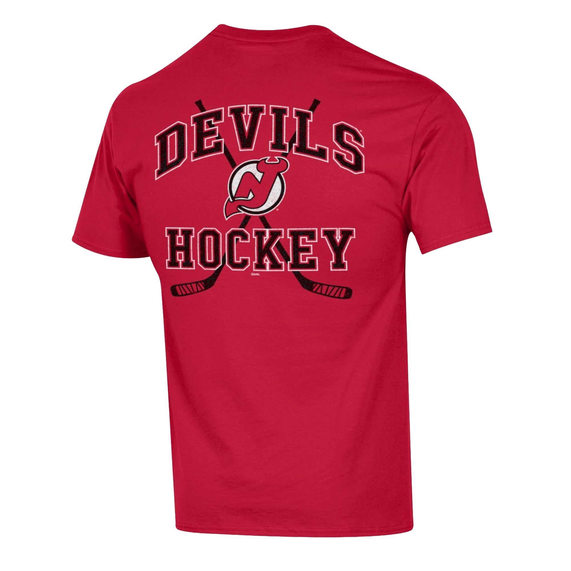 Men's Champion Red New Jersey Devils Stick With It T-Shirt
