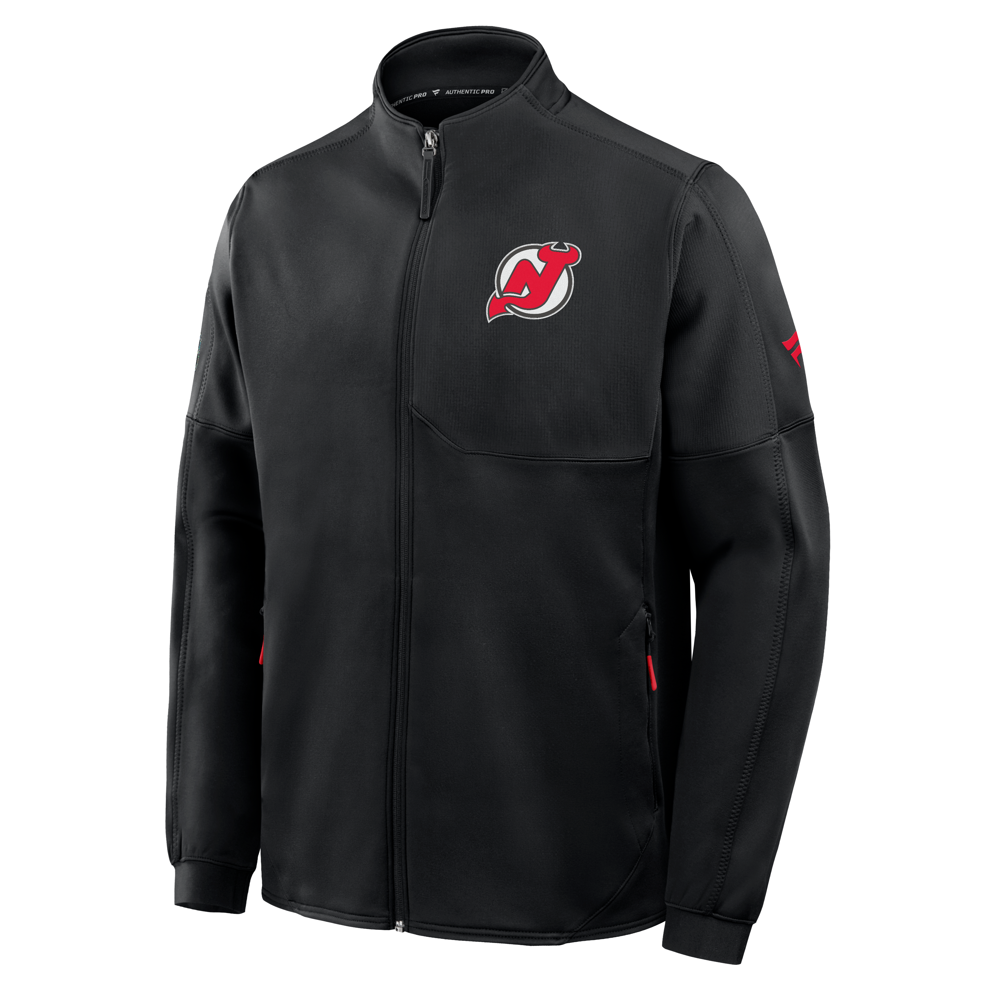 Men's Fanatics Black New Jersey Devils Authentic Pro Rink Fleece Full-Zip Jacket