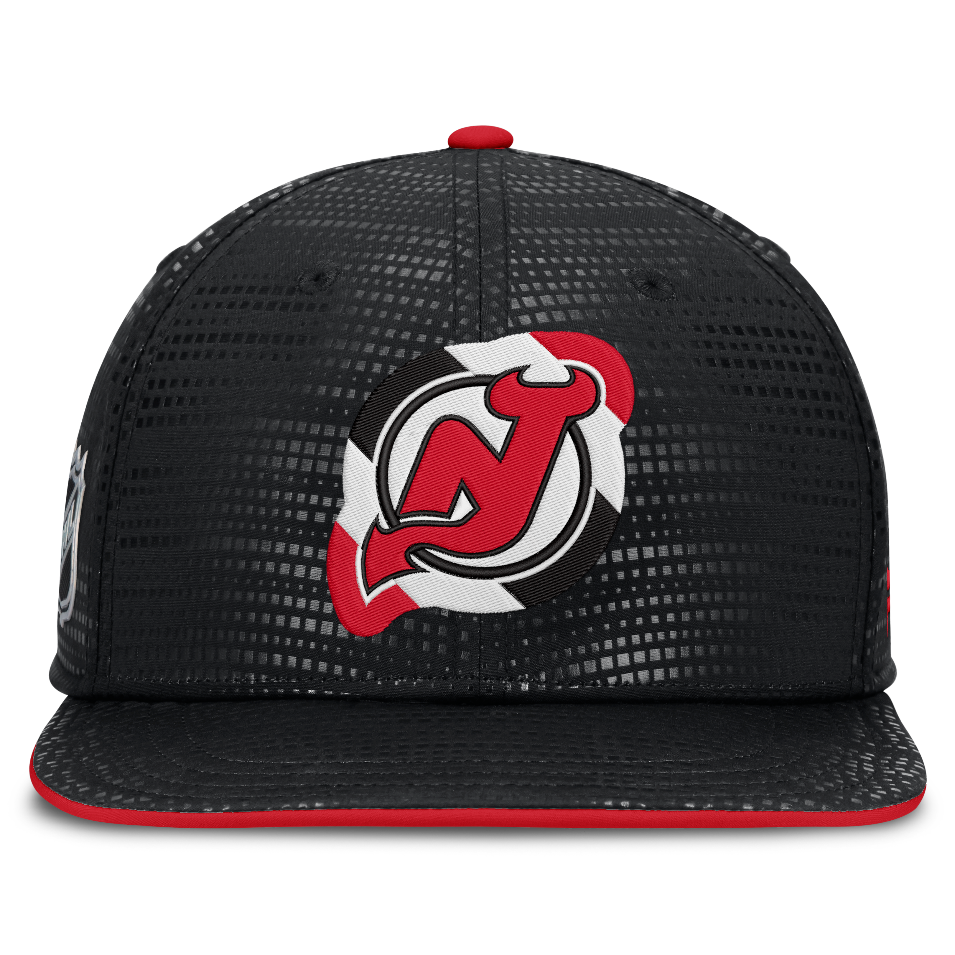 Men's Fanatics Black New Jersey Devils Authentic Pro Rink Square Visor Snapback Hat