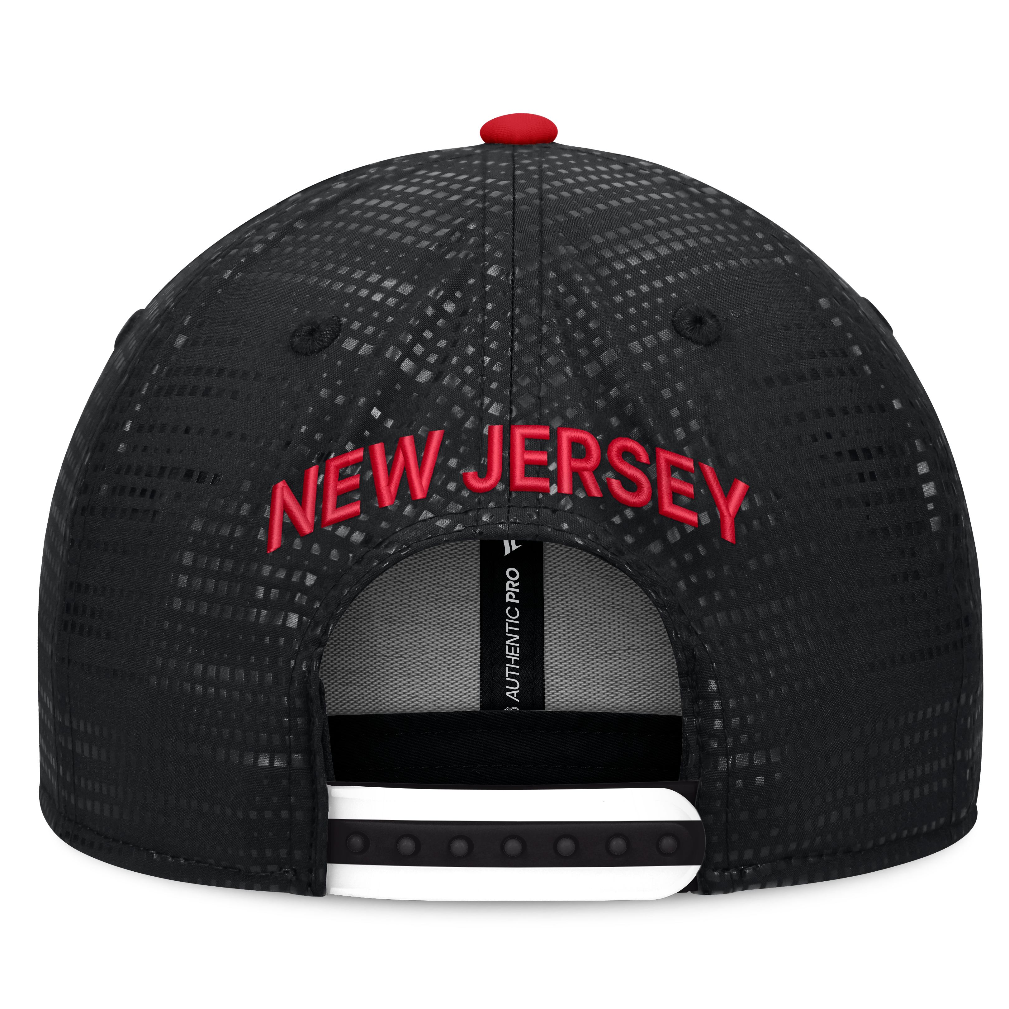 Men's Fanatics Black New Jersey Devils Authentic Pro Rink Square Visor Snapback Hat