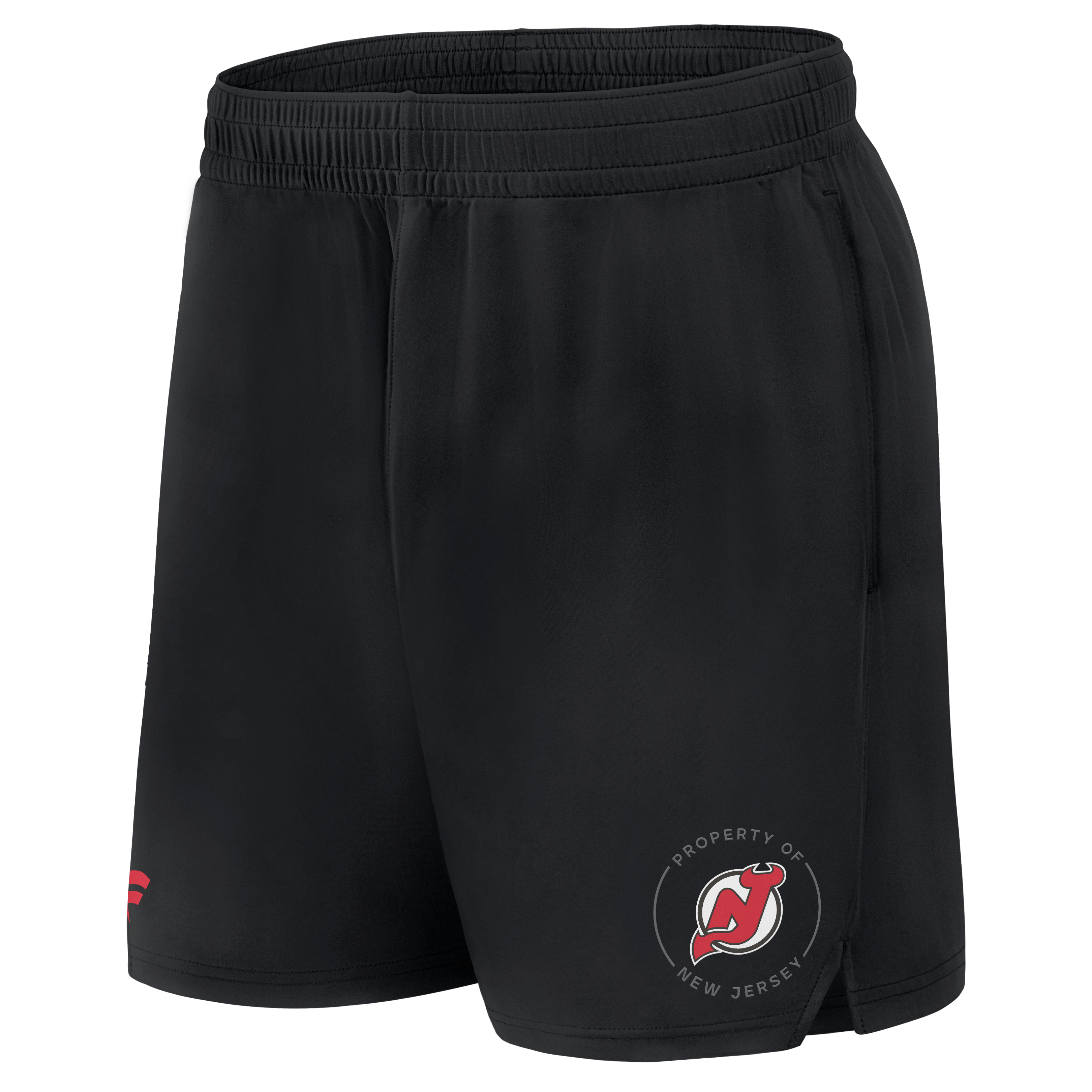 Short d'entraînement authentique Fanatics noir New Jersey Devils pour homme