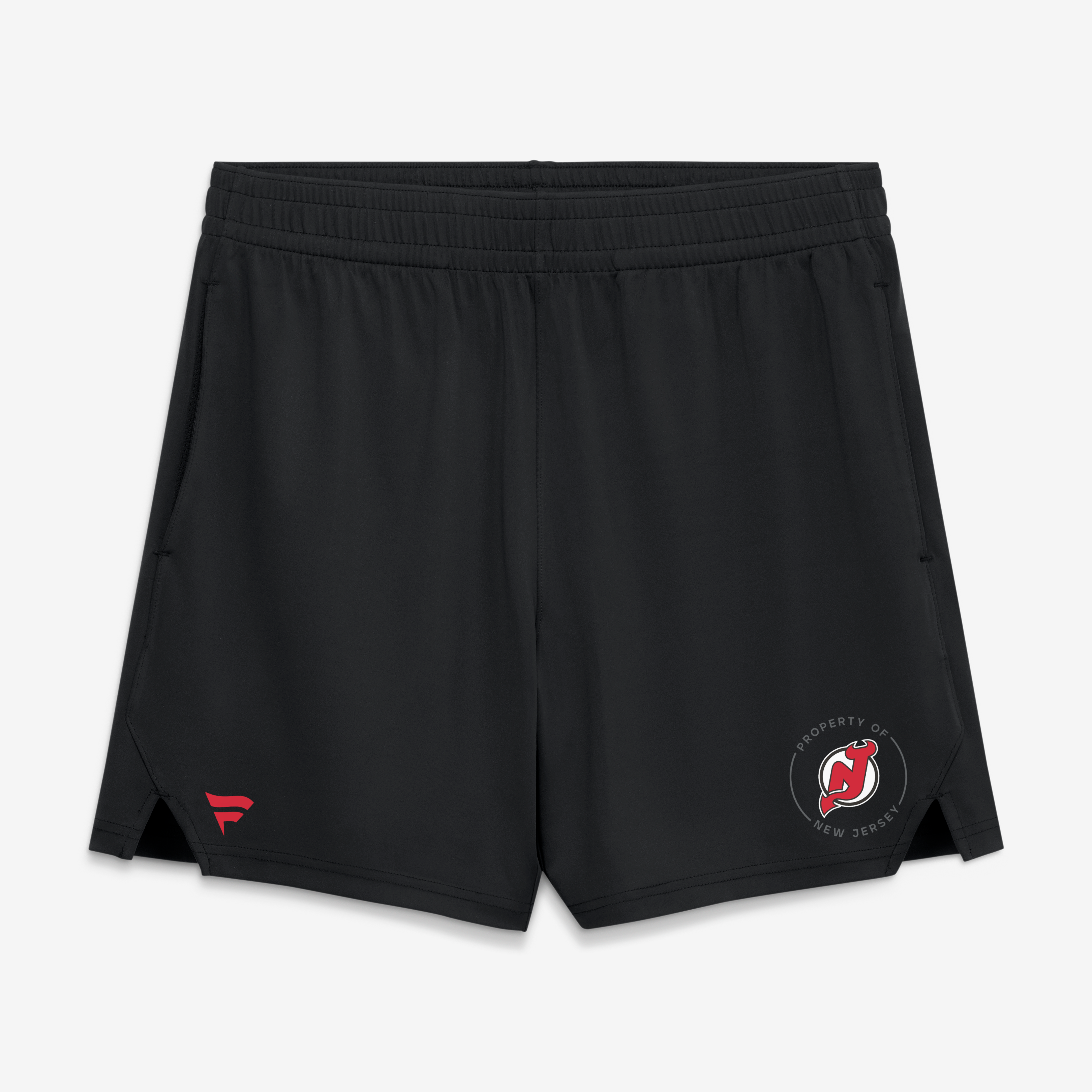 Short d'entraînement authentique Fanatics noir New Jersey Devils pour homme
