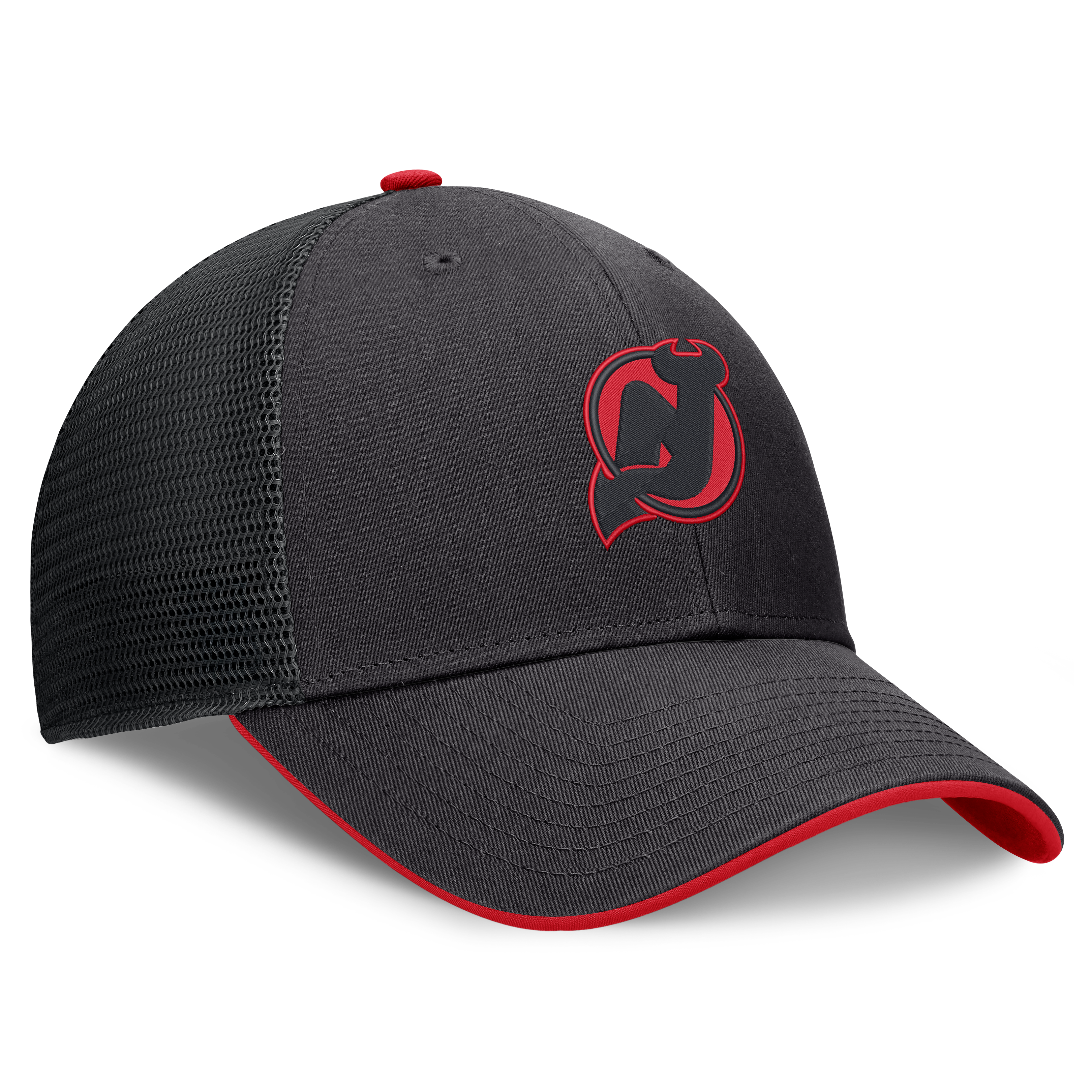 Casquette trucker ajustable Fanatics noire pour homme, New Jersey Devils, Fundamental Limits