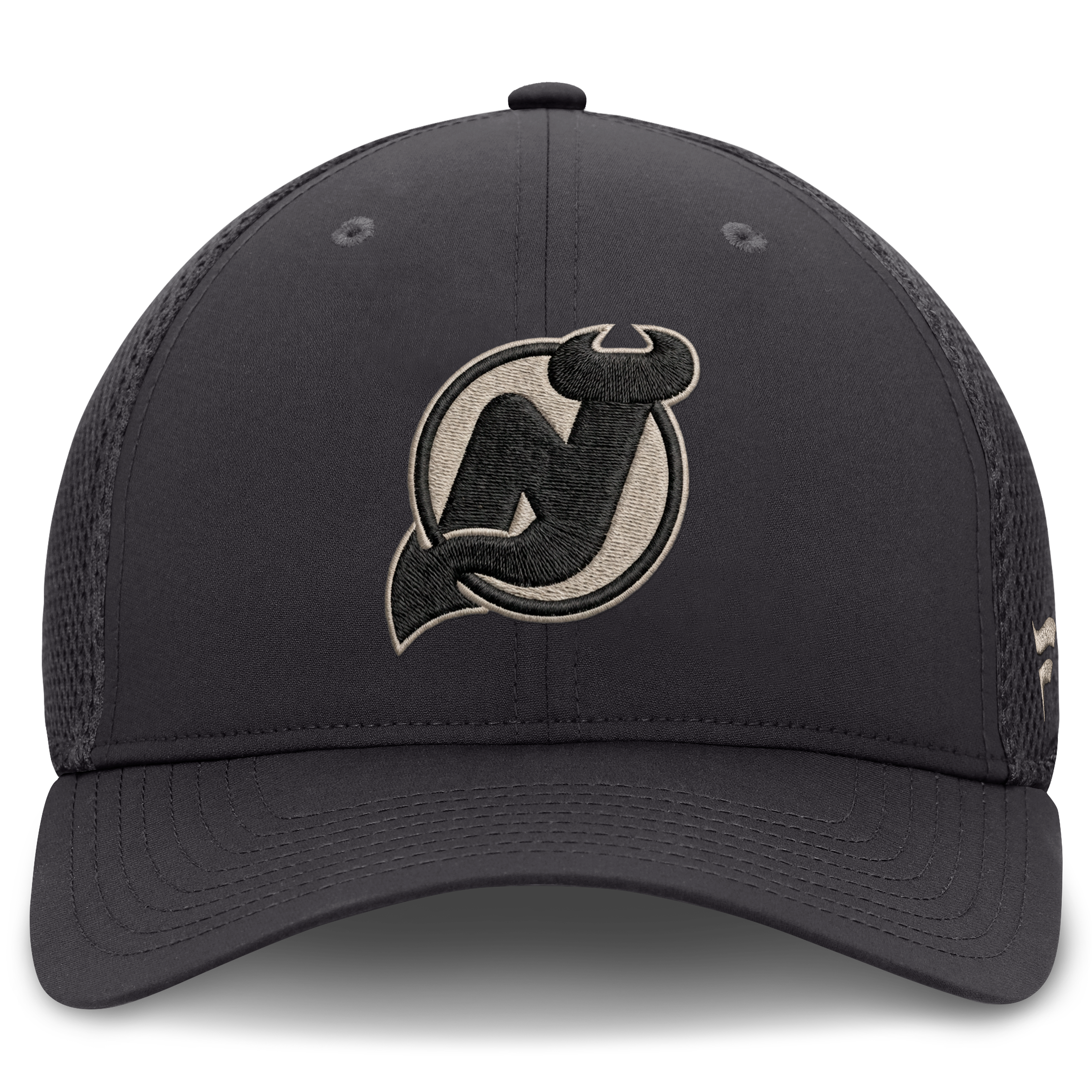 Men's Fanatics Charcoal New Jersey Devils Road Meshback Stretch Hat