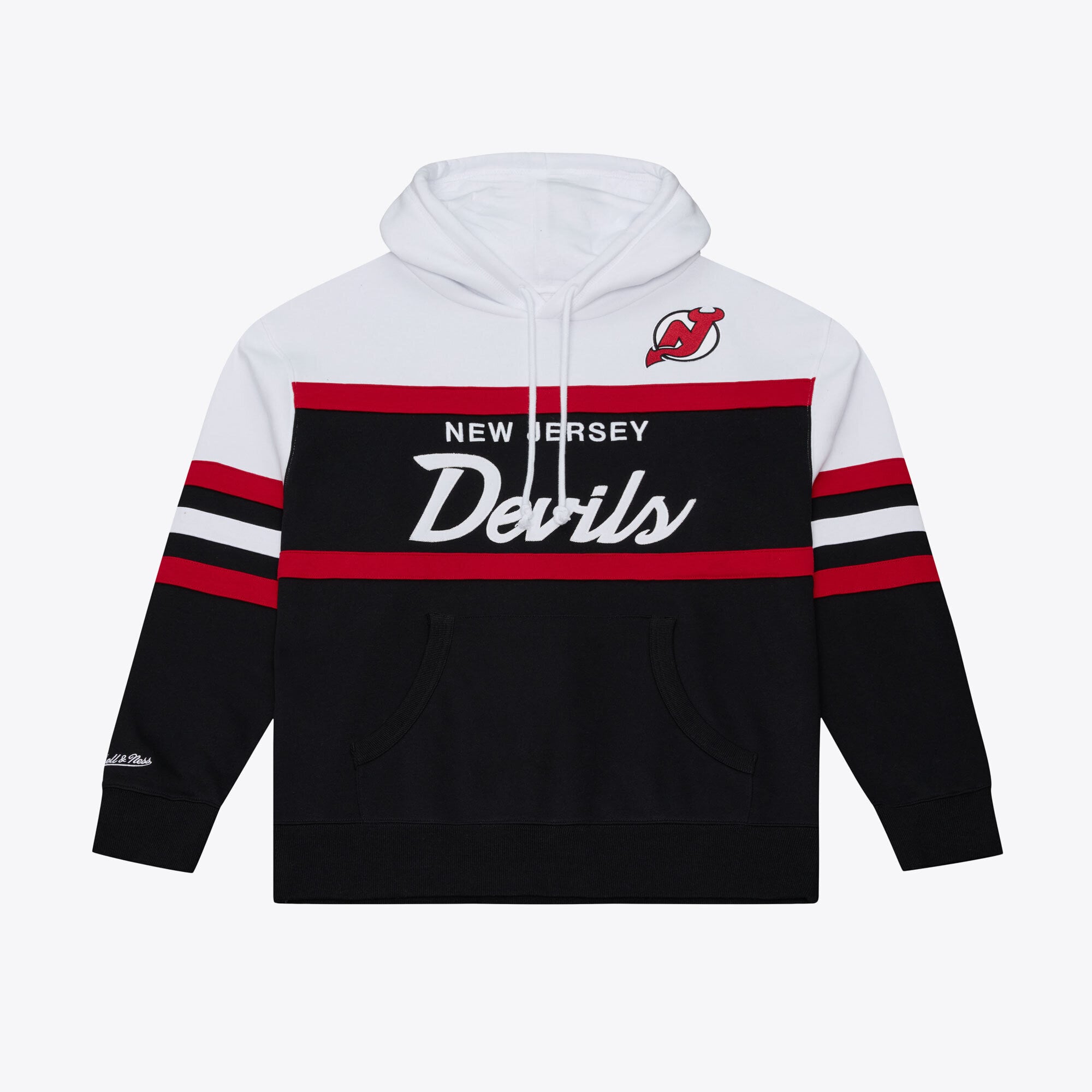 Men's Mitchell & Ness Black New Jersey Devils Head Coach Hoodie
