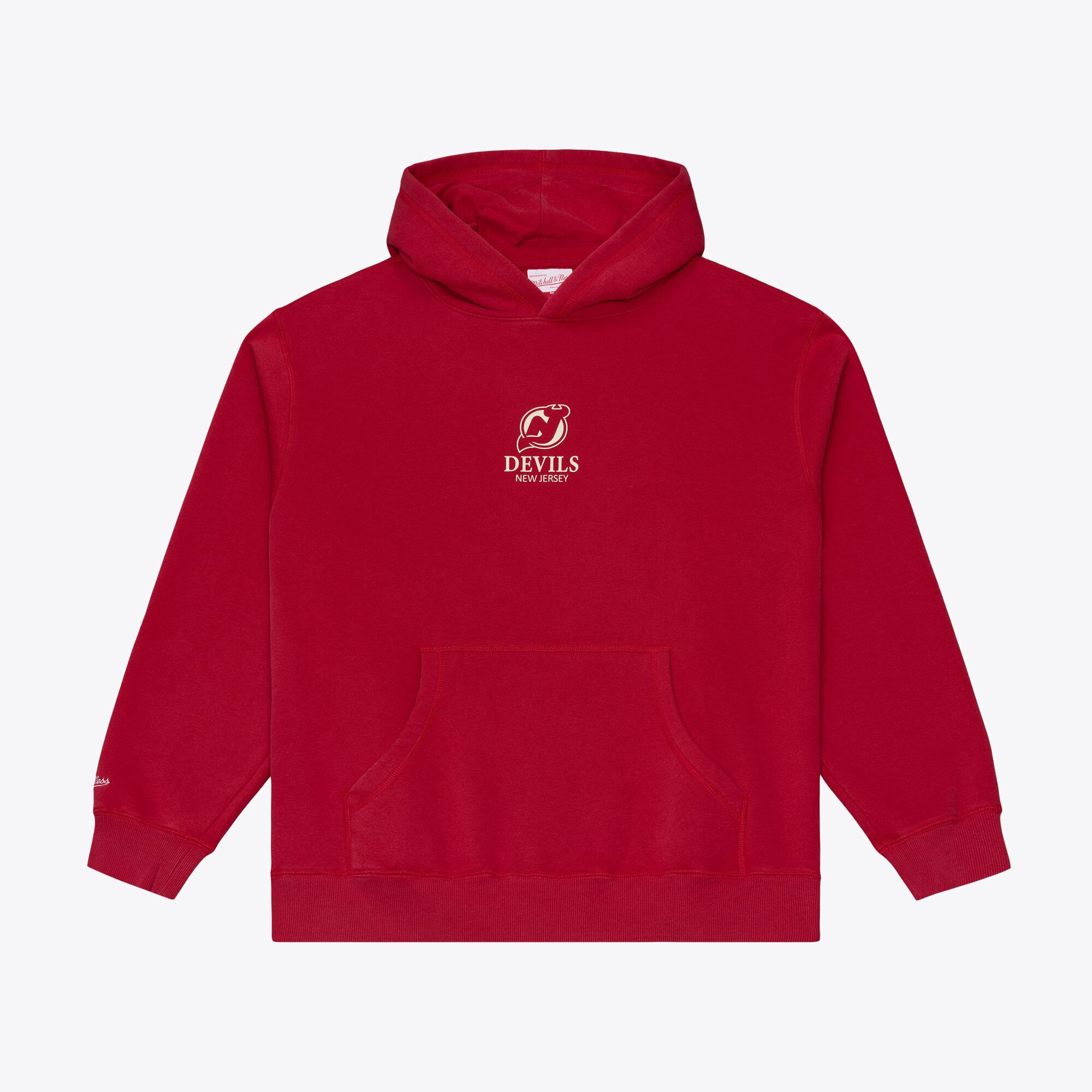 Men's Mitchell & Ness Red New Jersey Devils Core Essentials Hoodie