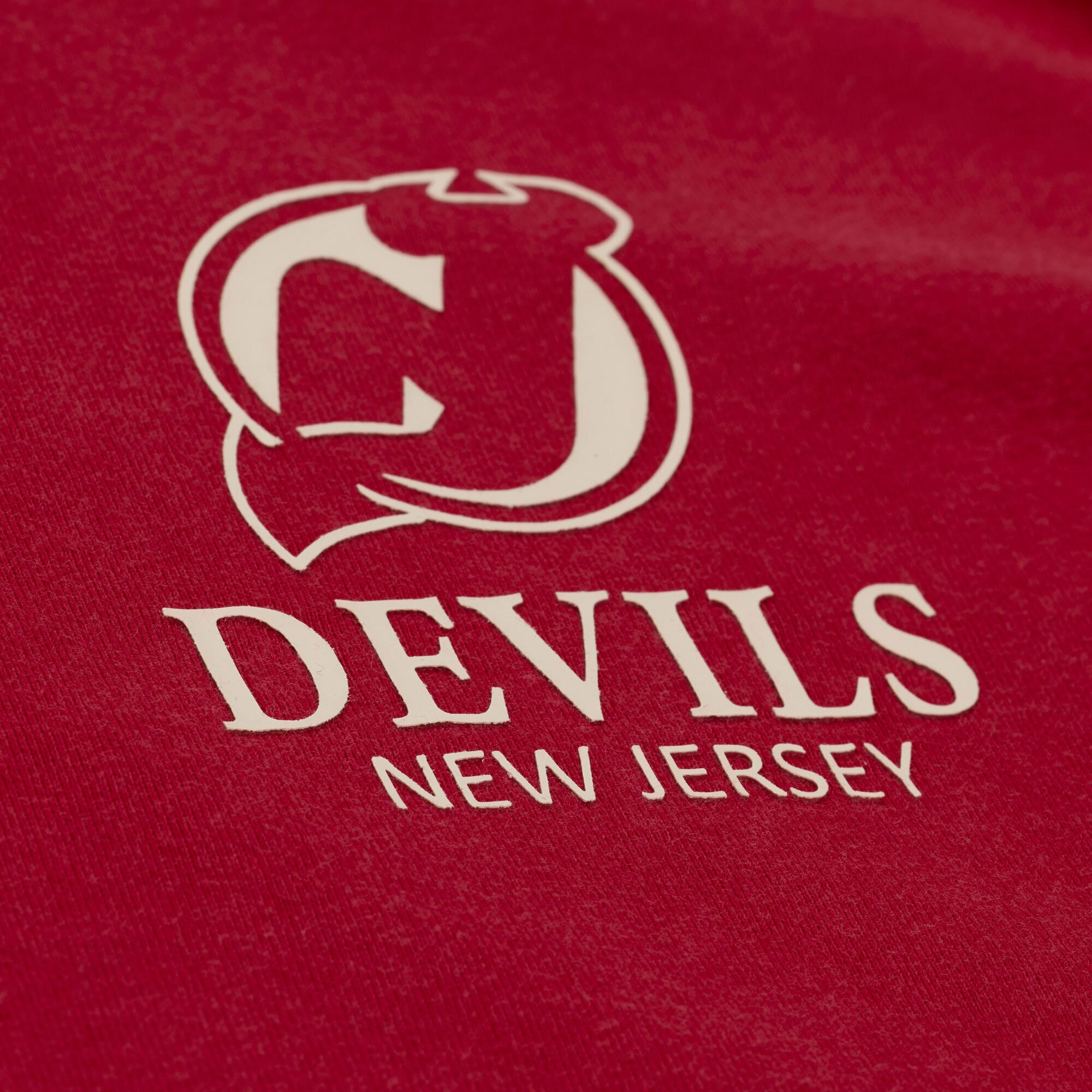 Men's Mitchell & Ness Red New Jersey Devils Core Essentials T-Shirt