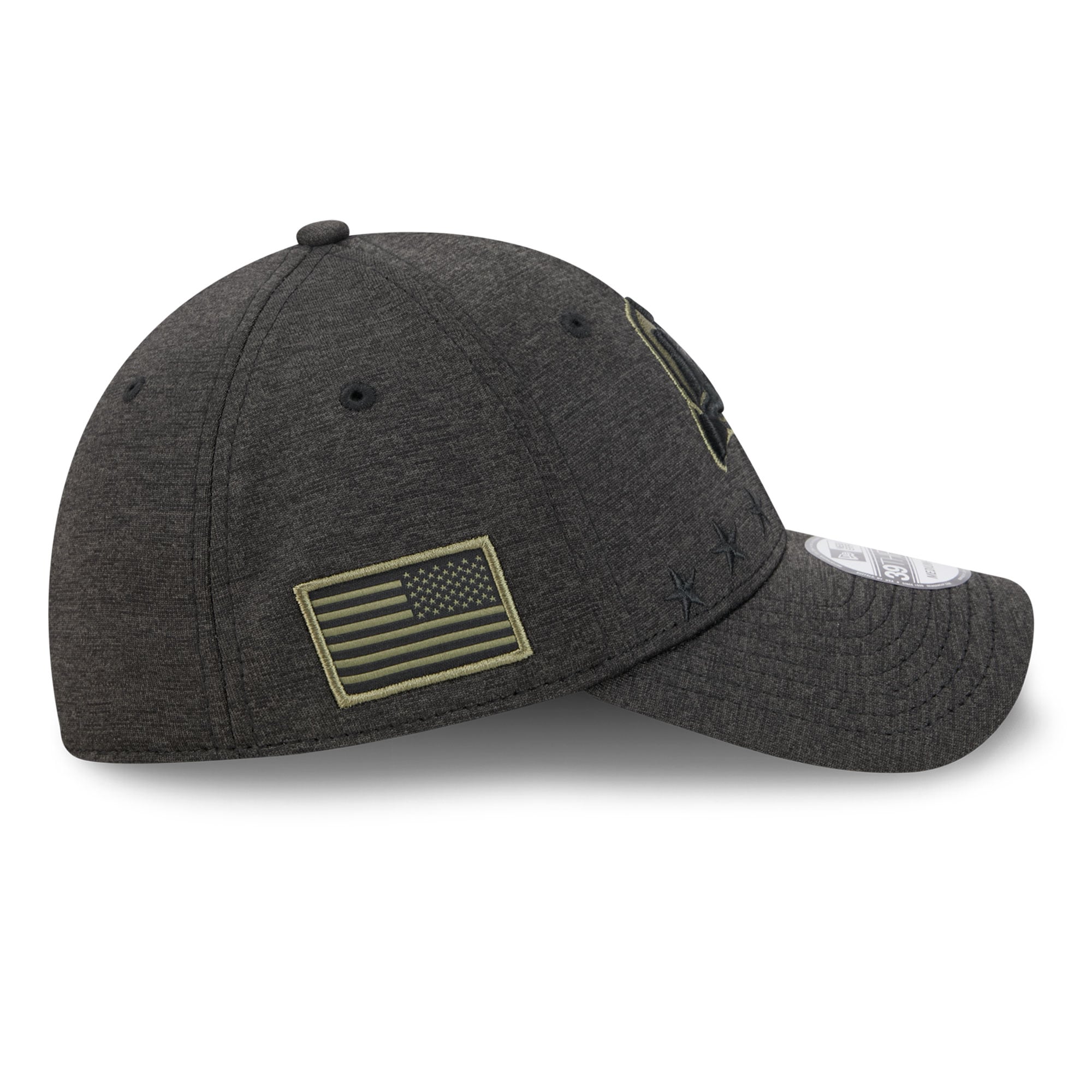 Casquette New Era Stealth Mode Flex 39Thirty Stretch noire pour homme