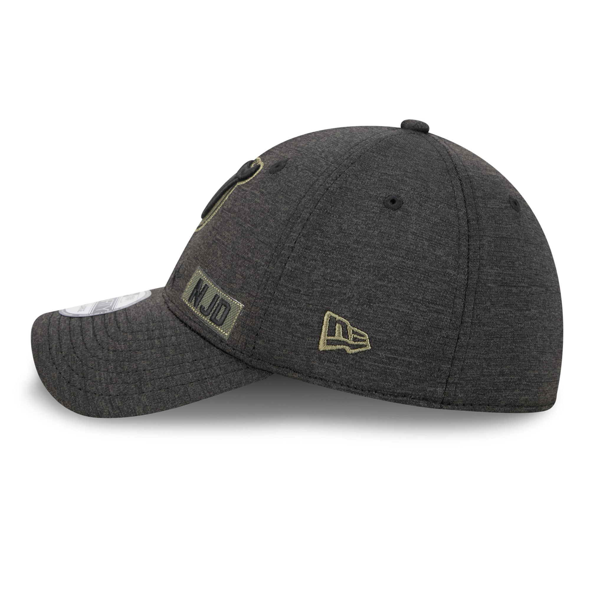 Casquette New Era Stealth Mode Flex 39Thirty Stretch noire pour homme