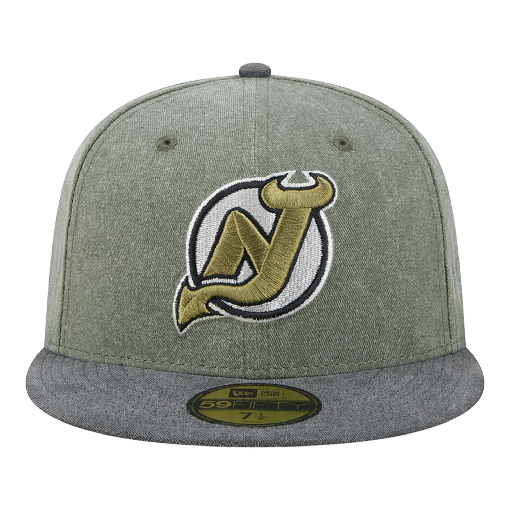 Men's New Era Olive/Black Jersey Devils Roll Call 59FIFTY Fitted Hat