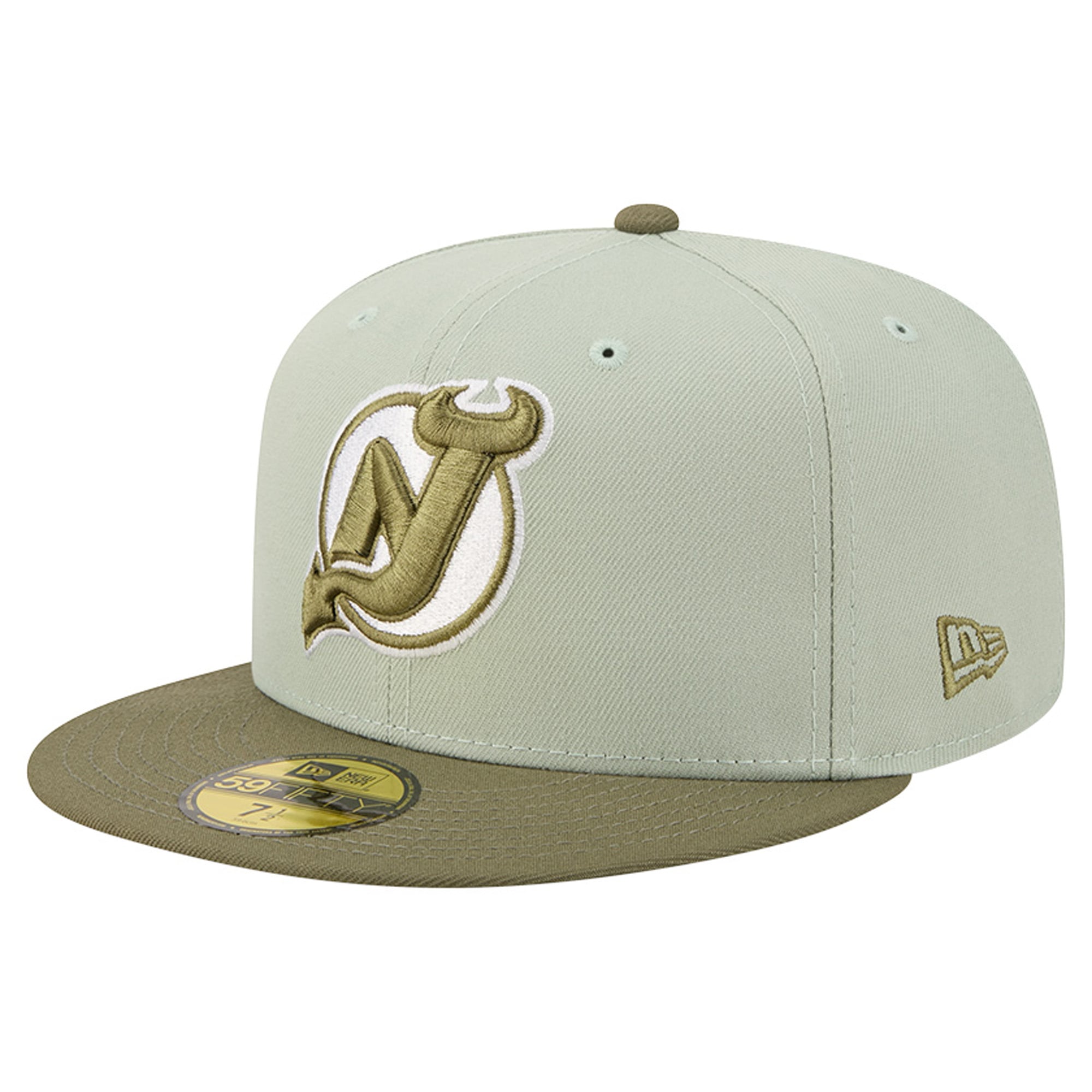 Men's New Era Sage Green/Olive Jersey Devils Color Pack 59FIFTY Fitted Hat