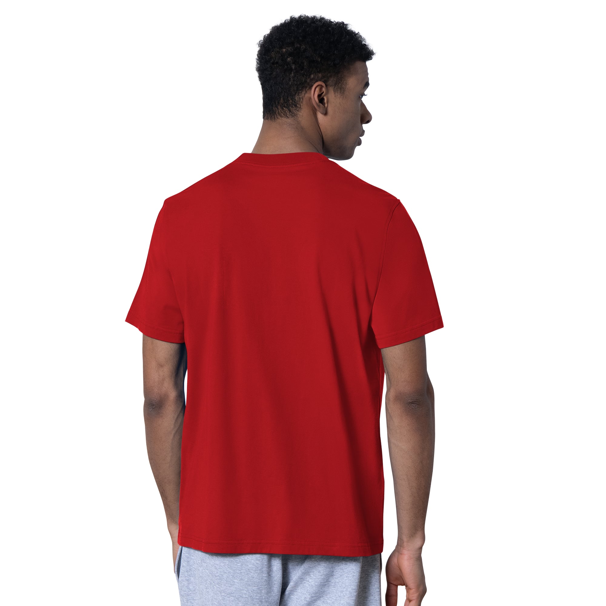 Ensemble sweat à capuche et t-shirt Starter rouge pour homme avec logo des New Jersey Devils