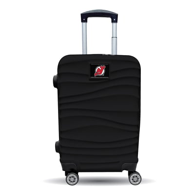 New Jersey Devils MOJO Black Color Blitz Carry-On Hardcase Spinner Luggage
