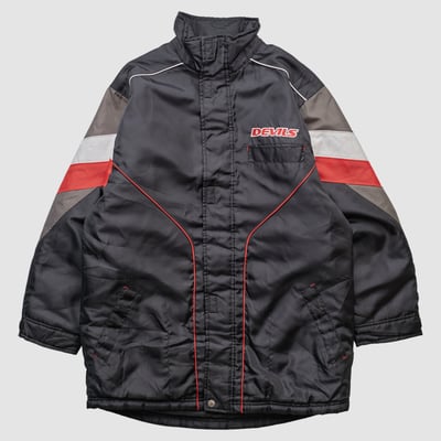 New Jersey Devils Reebok 2000s Full Zip Jacket - Black - L by Fanatics Real Vintage