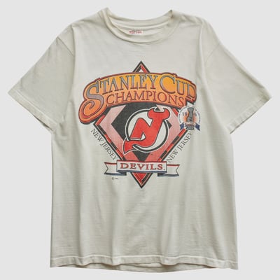 New Jersey Devils Softee 1995 T-shirt - White - S by Fanatics Real Vintage